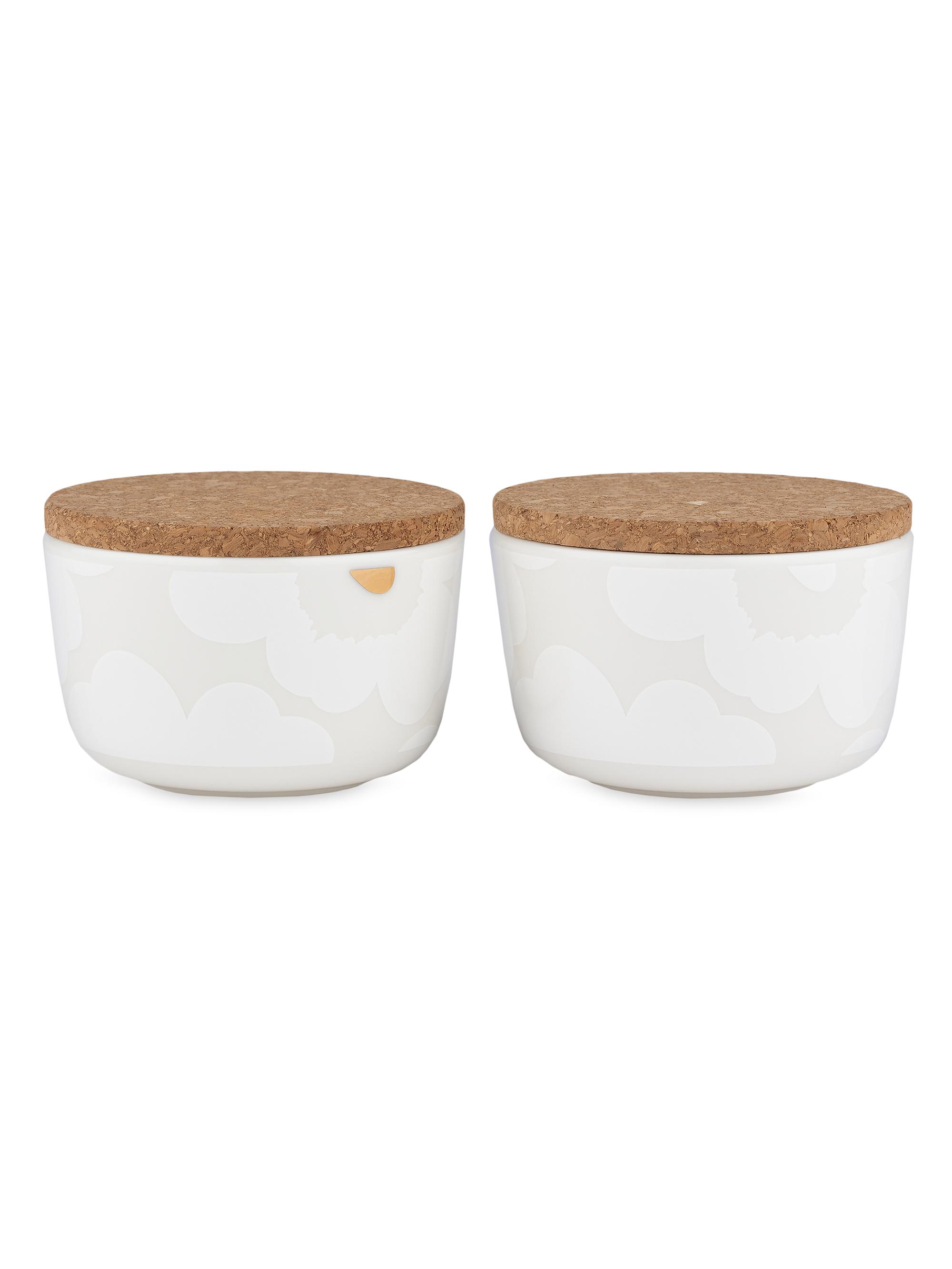 【未使用】marimekko ブリキ缶 ２個セット Marimekko Unikko Purkki 2-Piece Jar Set | Saks Fifth Avenue