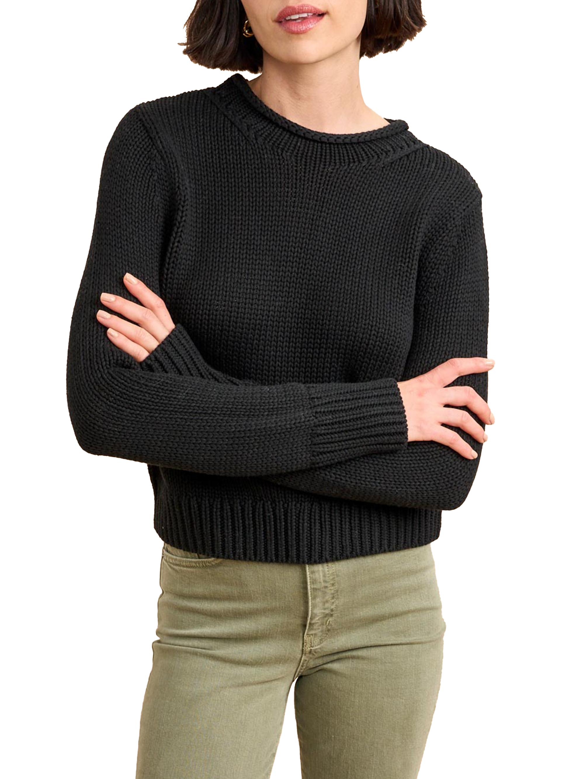 La Ligne Women's Solid Mini Marina Sweater - Black