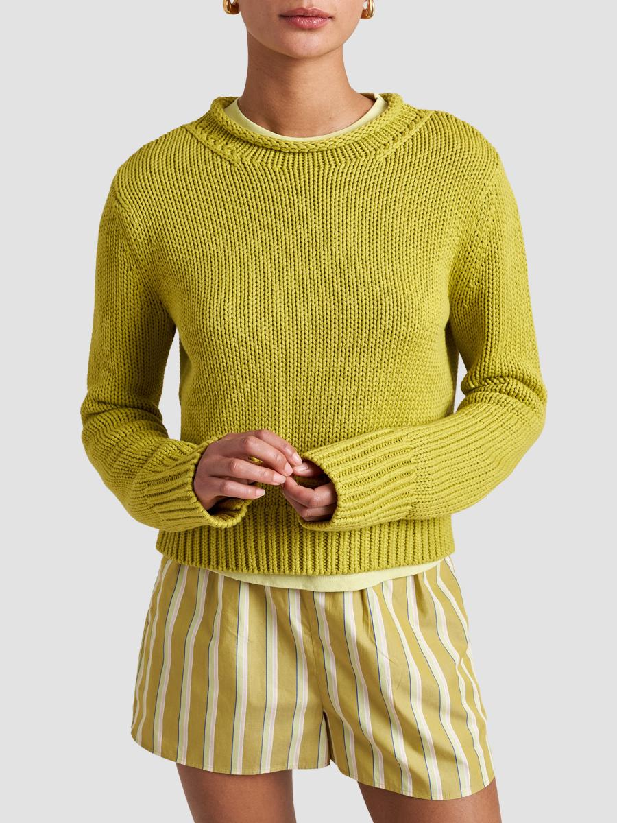 La Ligne Women's Solid Mini Marina Sweater In Key Lime