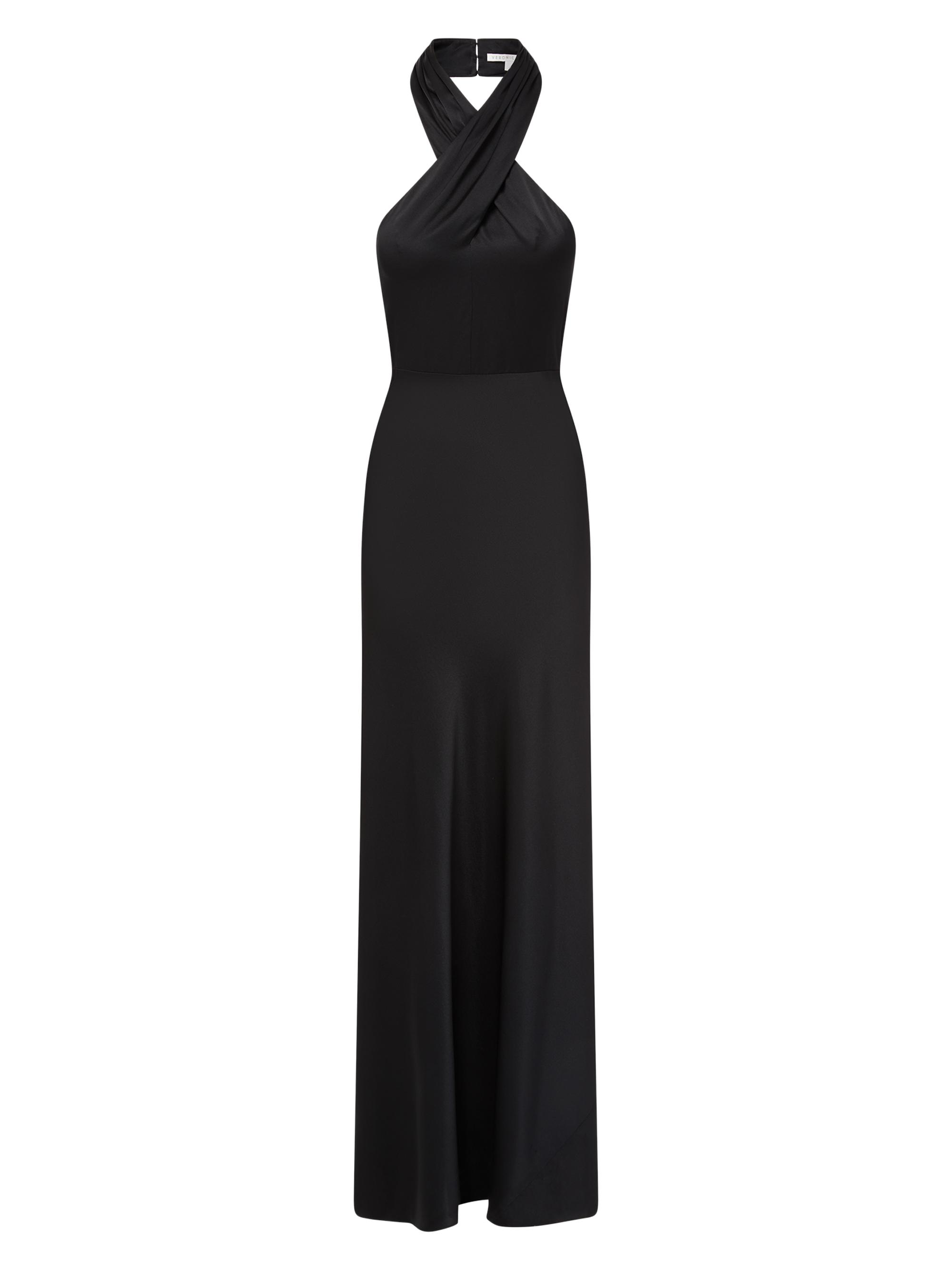 Veronica Beard Women's Alberta Silk Halter Gown - Black