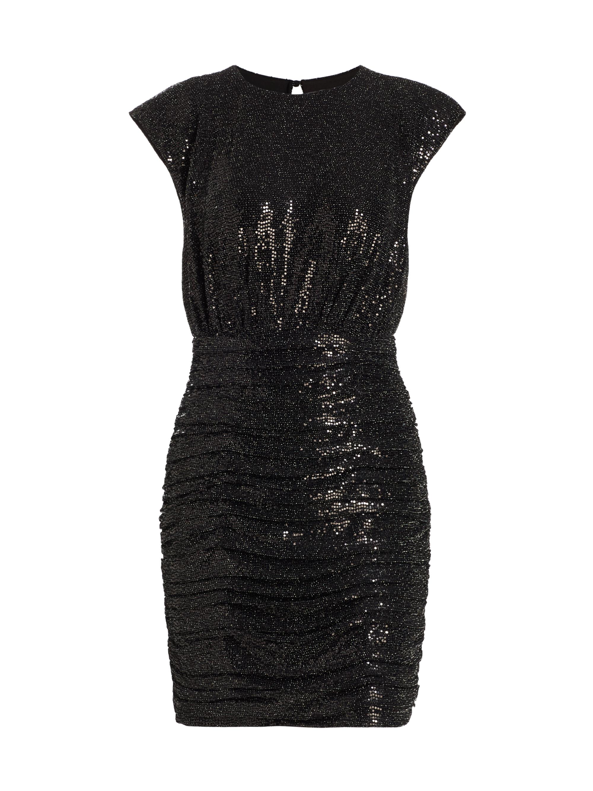 Ramy Brook Women's Danielle Sequined Minidress - Black Allover Glam Sparkle