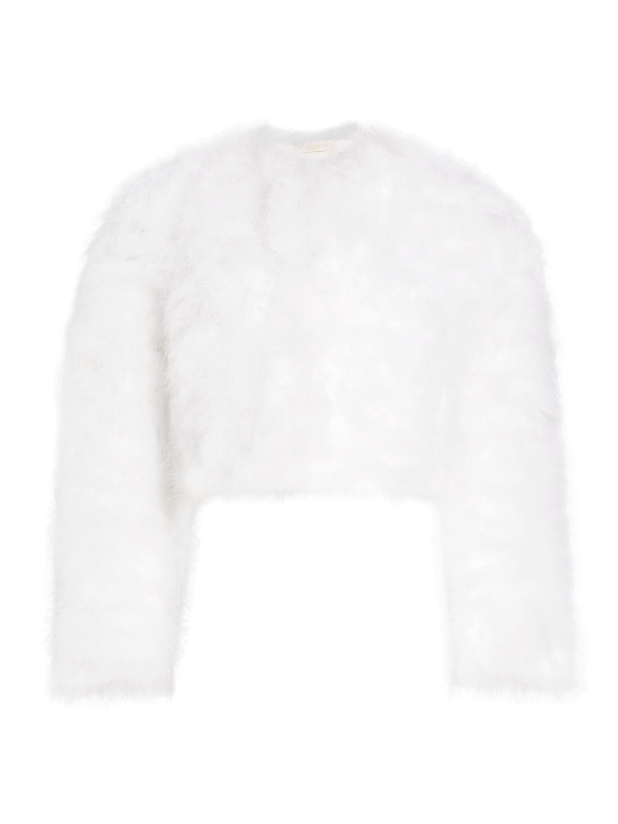 Ramy Brook Women's McKenna Feathered Cropped Jacket -