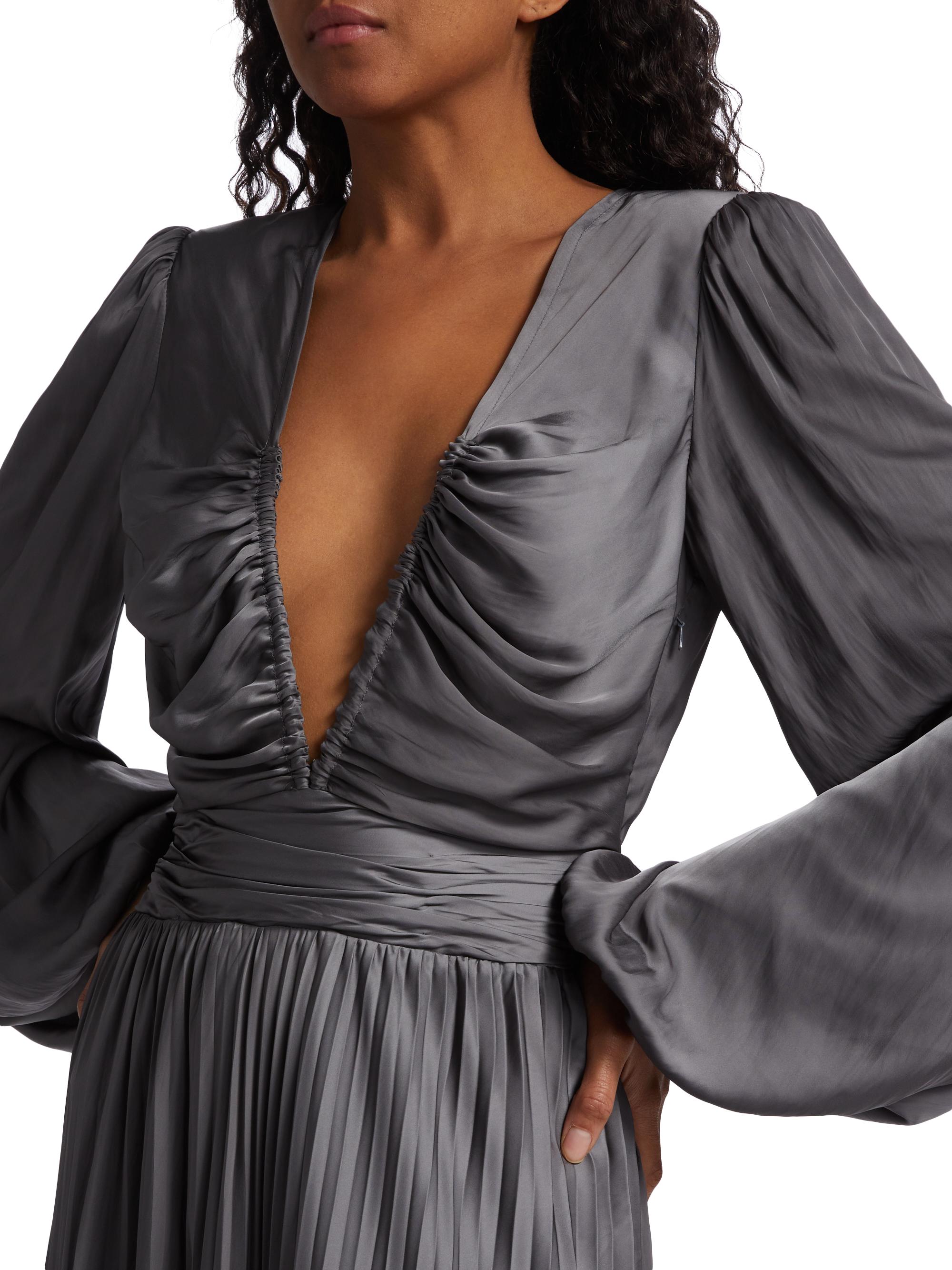 marley satin maxi dress Windsor Blue Marley Satin Halter Formal Dress