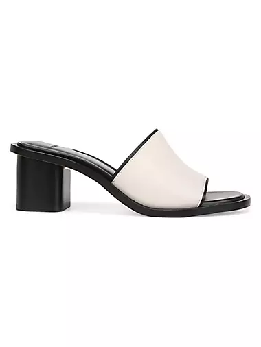 Donna 65MM Leather Block-Heel Sandals