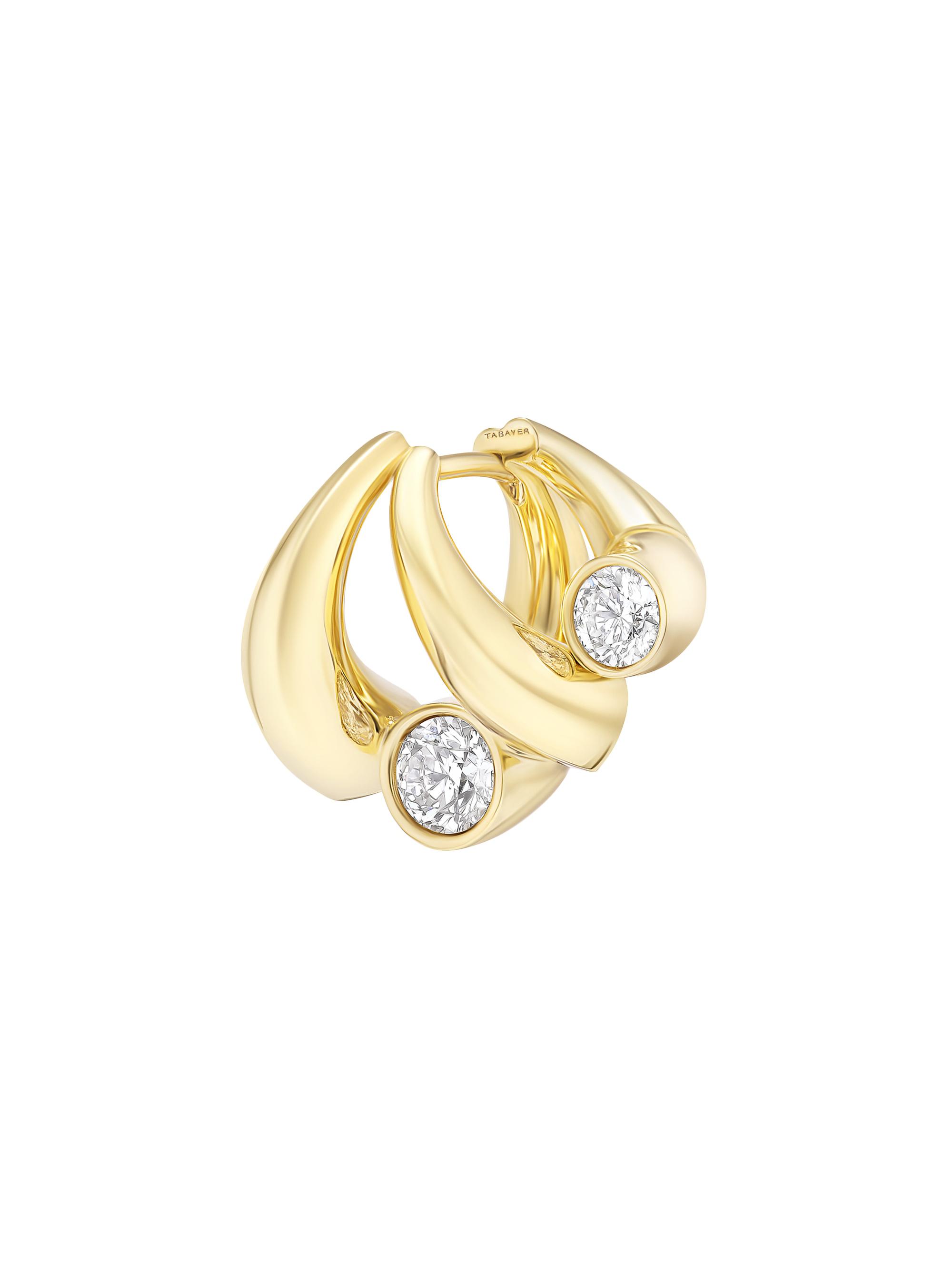Tabayer Women's Oera 18K Yellow Gold & 1.27 TCW Diamonds Single Earring - Gold