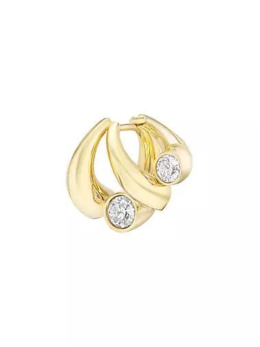 Oera 18K Yellow Gold & 1.27 TCW Diamonds Single Earring