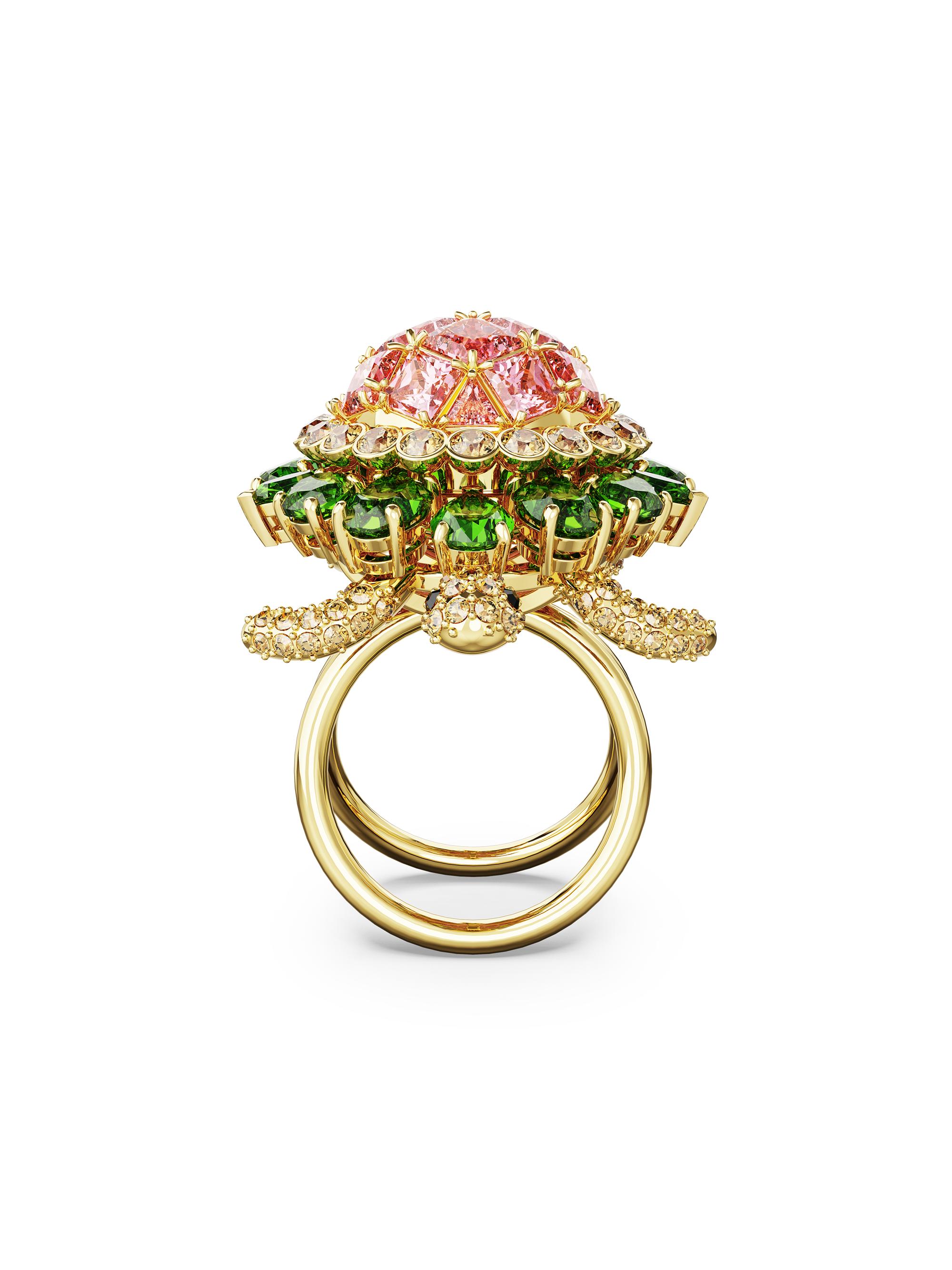 Swarovski Idyllia Goldtone & Swarovski Crystal Turtle Cocktail