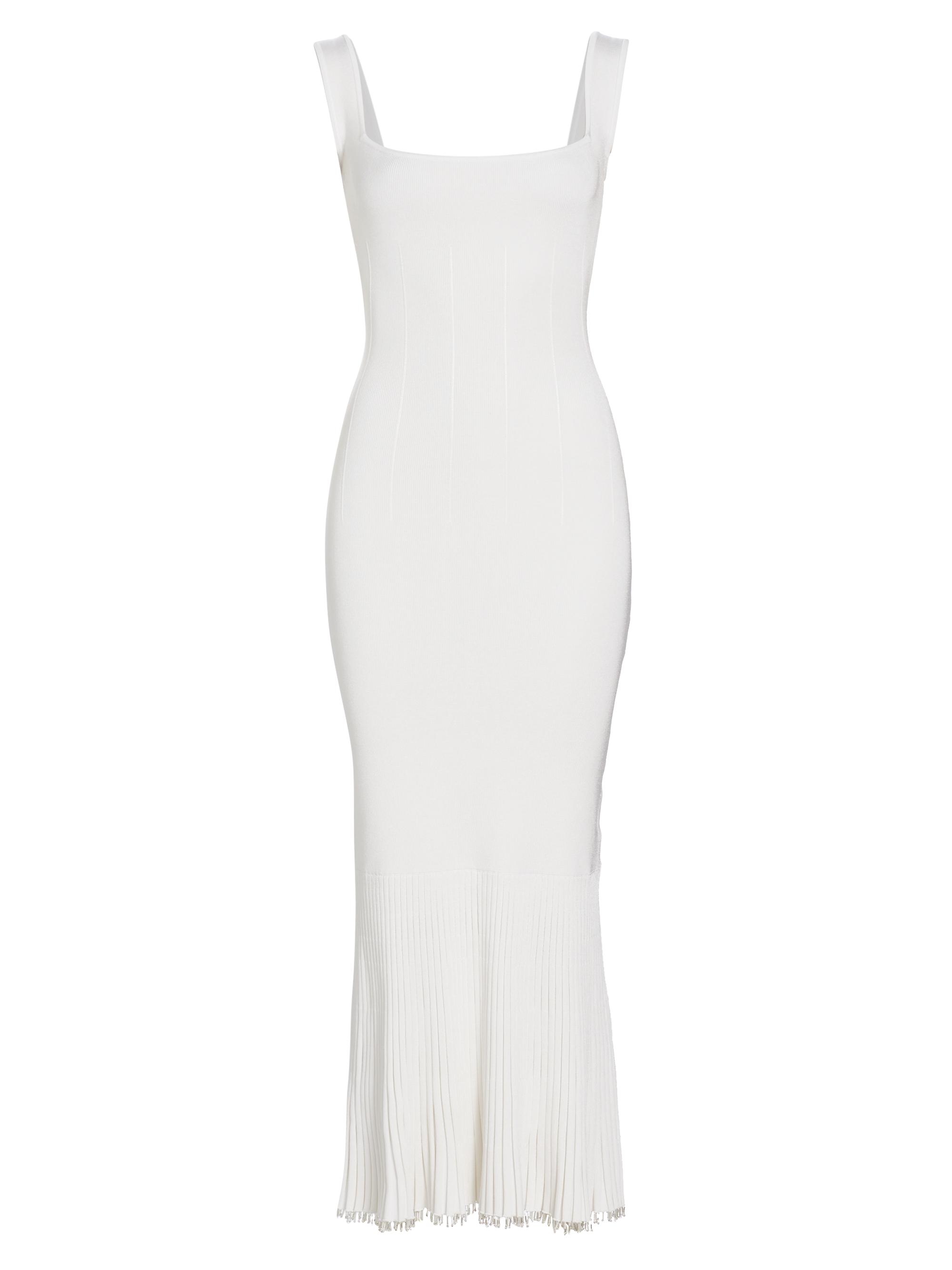 Galvan London Women's Atalanta Sleeveless Beaded Maxi-Dress - Pearl