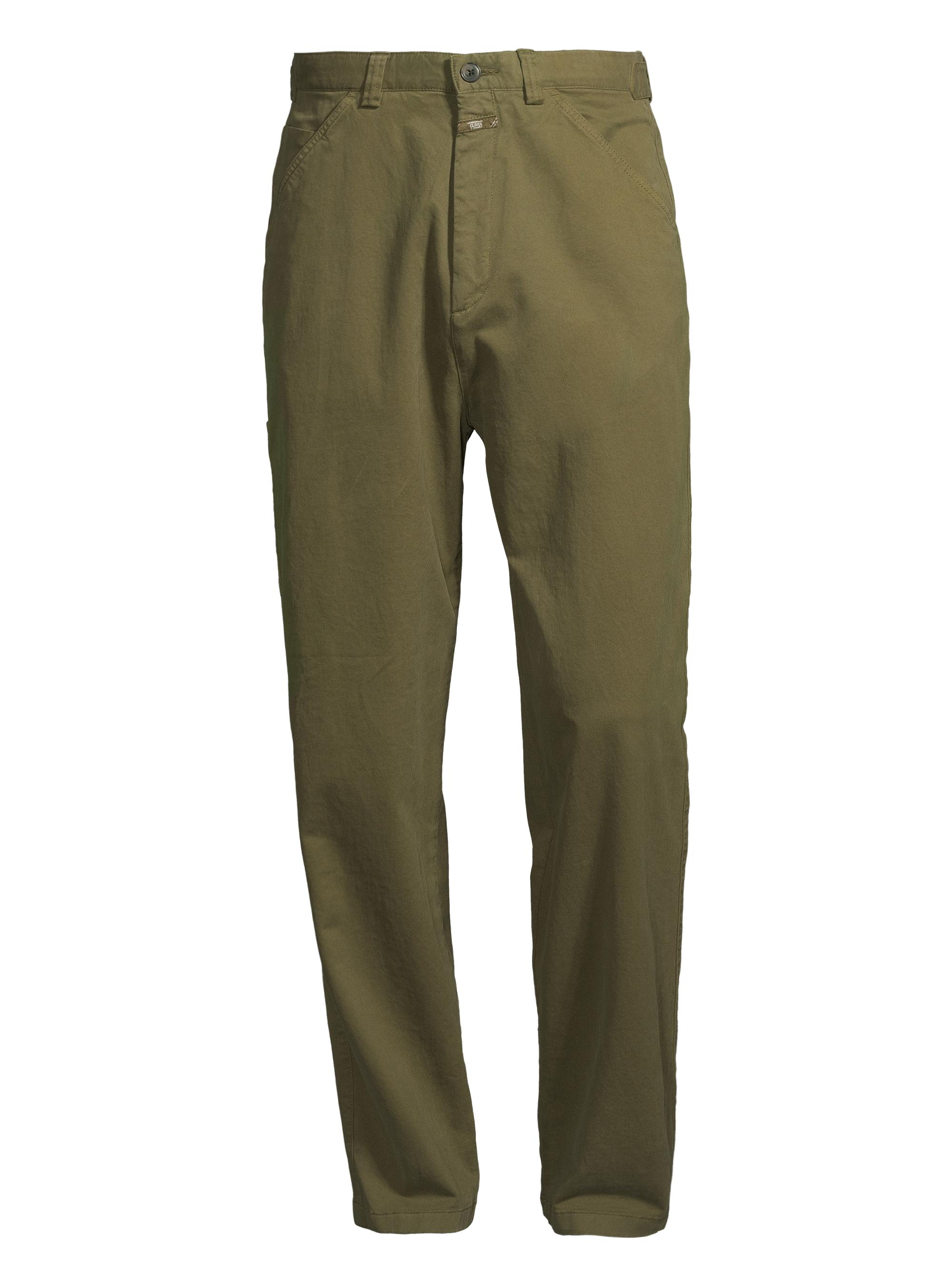 Closed Men's Dover Tapered Flat-Front Pants - Industrial Green
