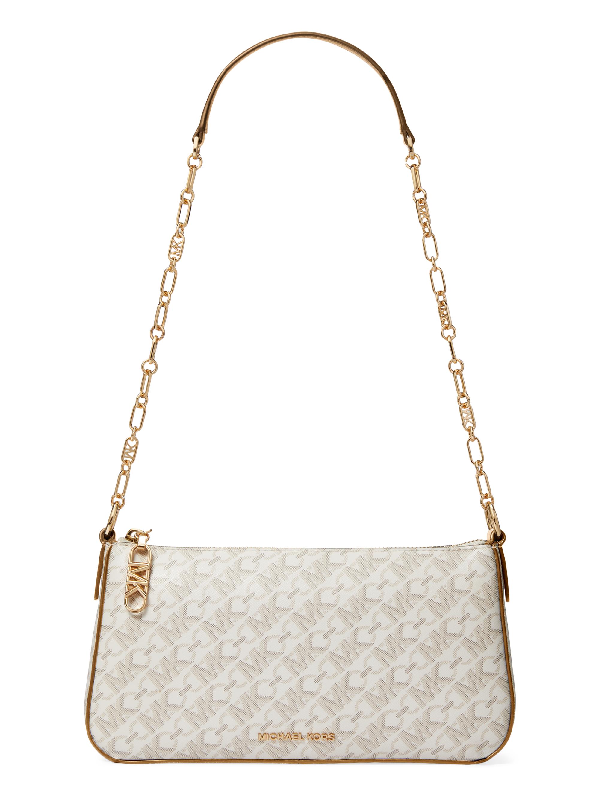 MICHAEL Michael Kors Women's  Empire Monogam Pochette - Vanilla Luggage