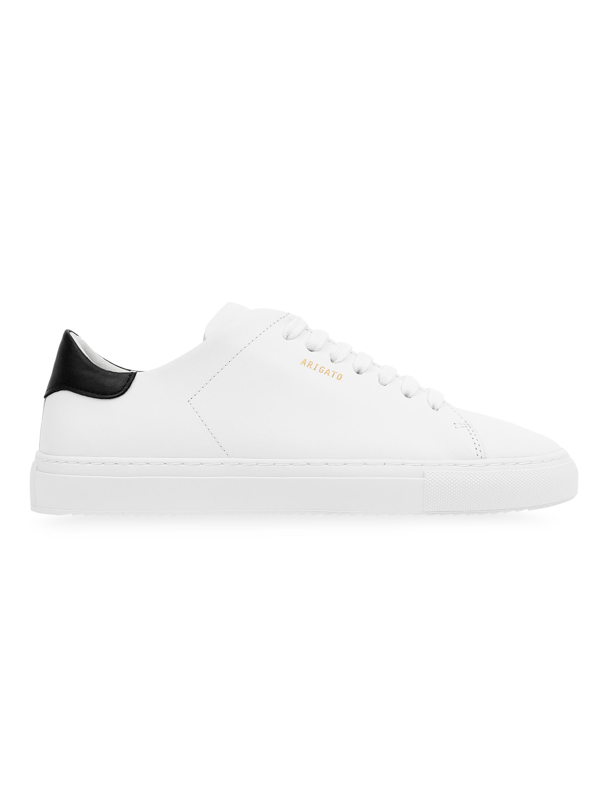 Axel Arigato Men's Clean 90 Leather Low-Top Sneakers - White Black