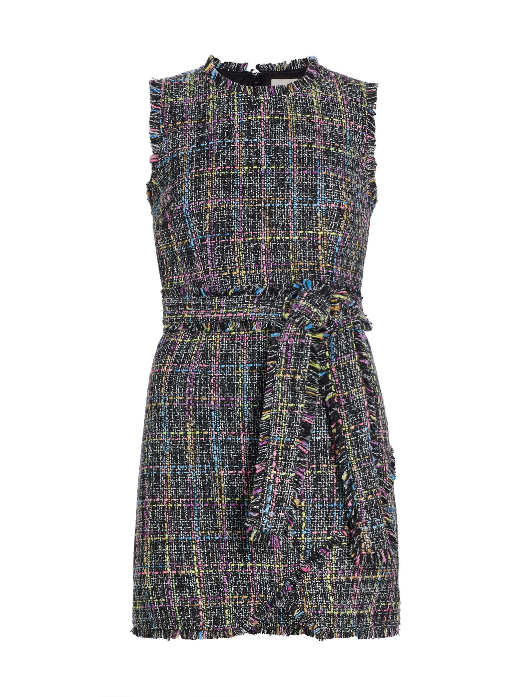 CINQ A SEPT Women's Rochelle Belted Tweed Minidress - Black Multi