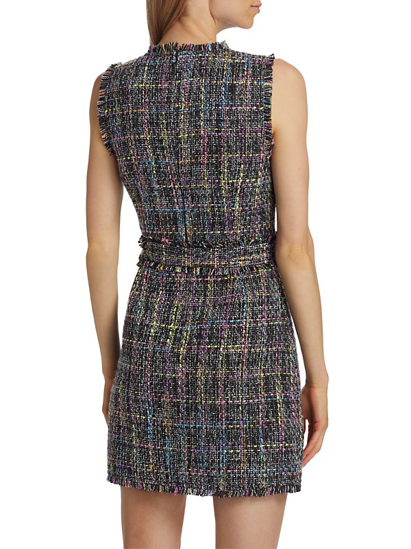 Shop Cinq à Sept Rochelle Belted Tweed Minidress | Saks Shop Cinq à Sept Rochelle Belted Tweed Minidress | Saks