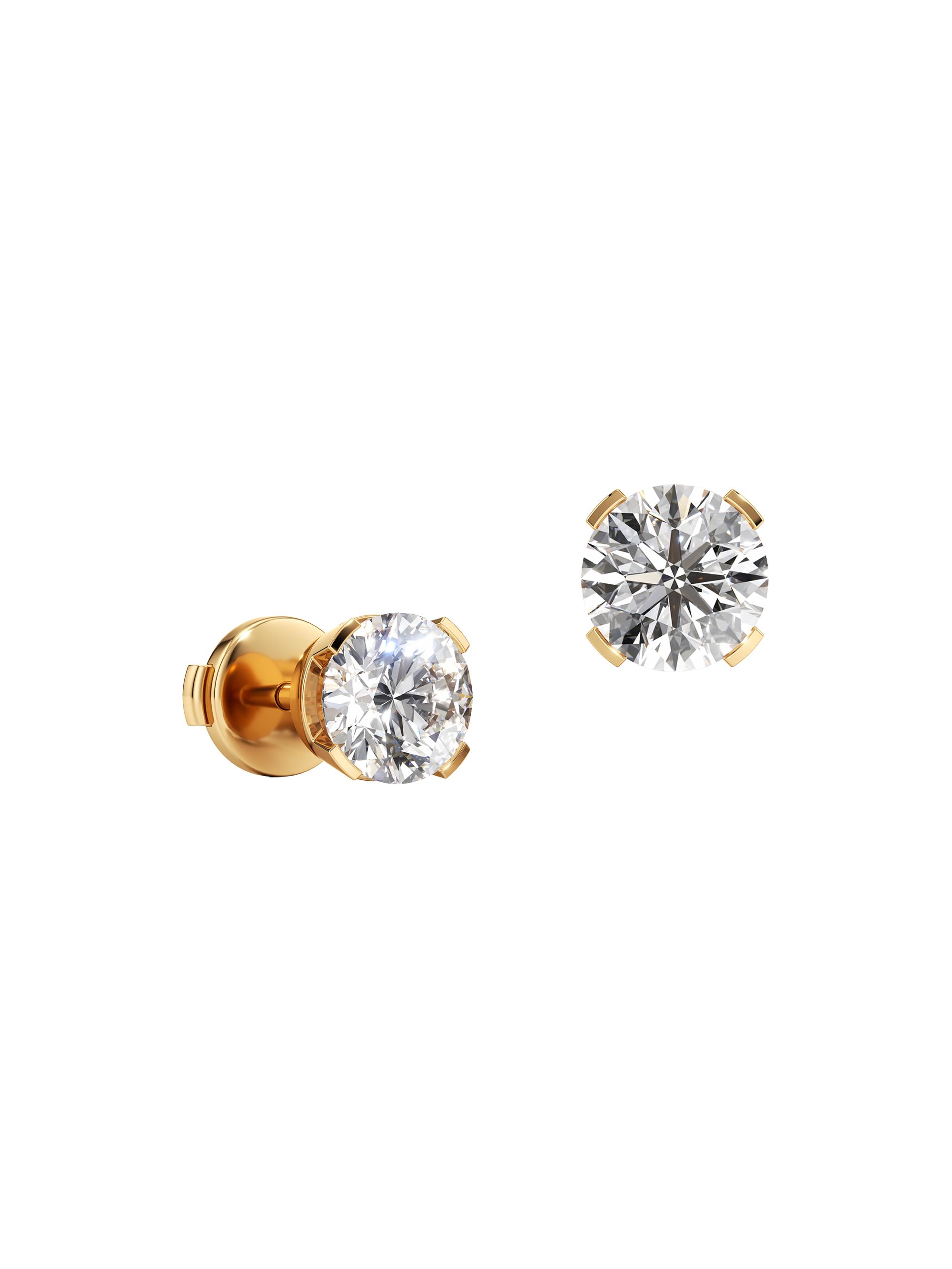 Unsaid Women's Meta 18K Yellow Gold & 2.01 TCW Lab-Grown Diamond Stud Earrings - Yellow Gold