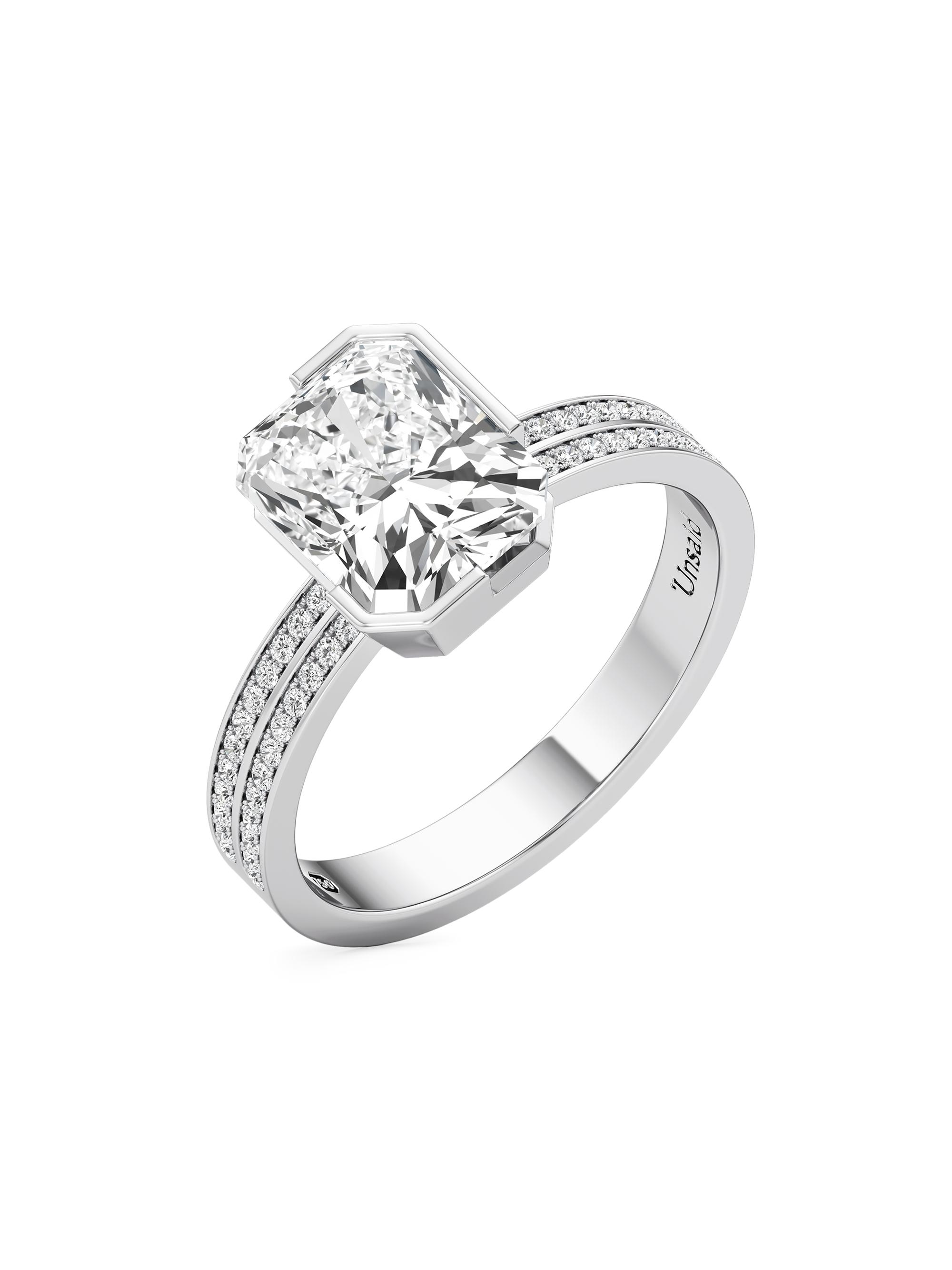 Unsaid Women's Meta 18K White Gold & 3.40 TCW Lab-Grown Diamond Ring - White Gold