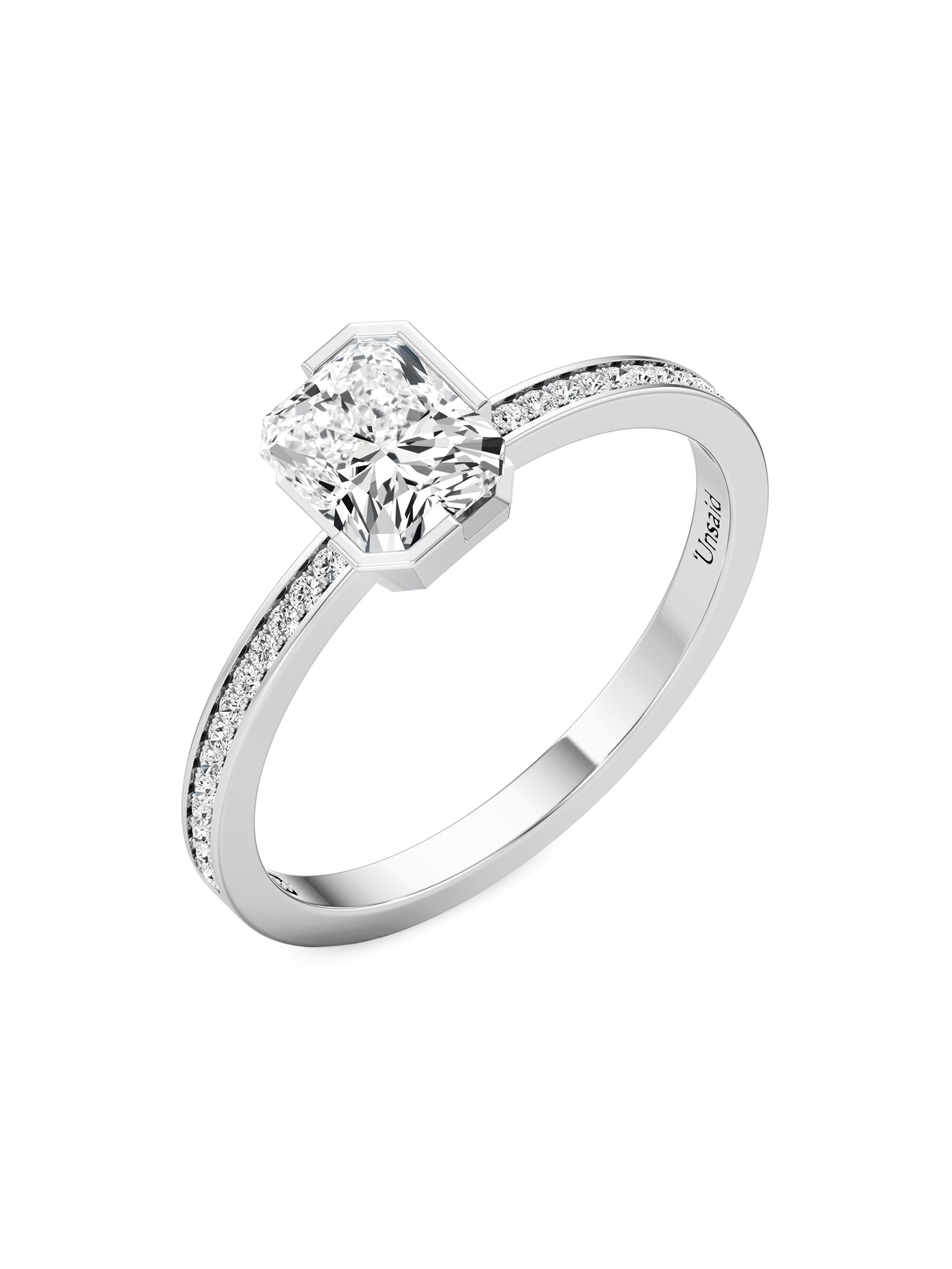 Unsaid Women's Meta 18K White Gold & 1.10 TCW Lab-Grown Diamond Ring - White Gold