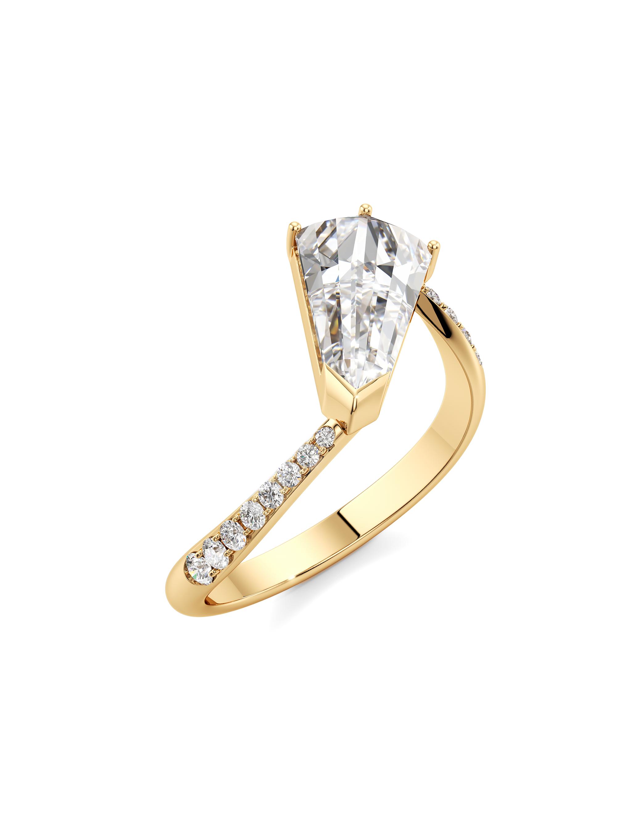 Unsaid Women's Phoenix Twist 18K Yellow Gold & 1.68 TCW Lab-Grown Diamond Ring - Yellow Gold