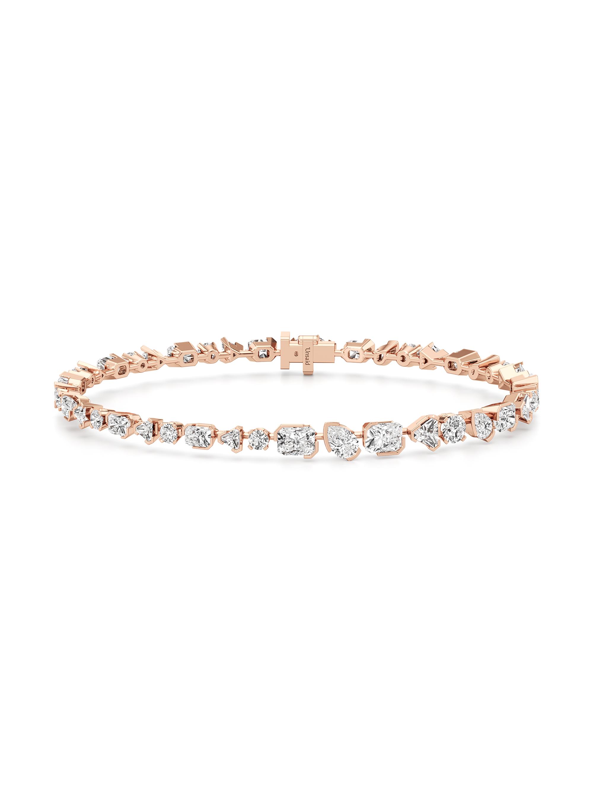 Unsaid Women's Meta 18K Rose Gold & 7.30 TCW Lab-Grown Diamond Tennis Bracelet - Rose Gold