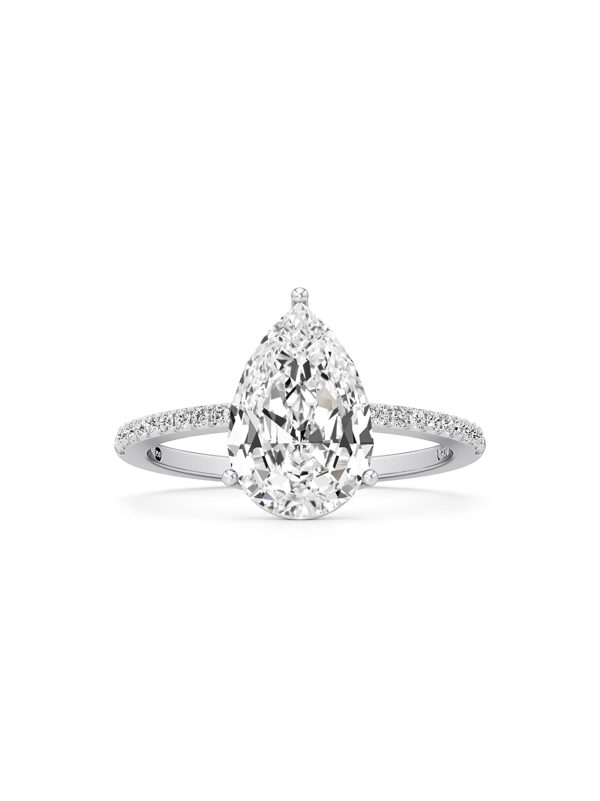 Unsaid Women's Tear 1K White Gold & 3.2 TCW Lab-Grown Diamond Ring - White Gold