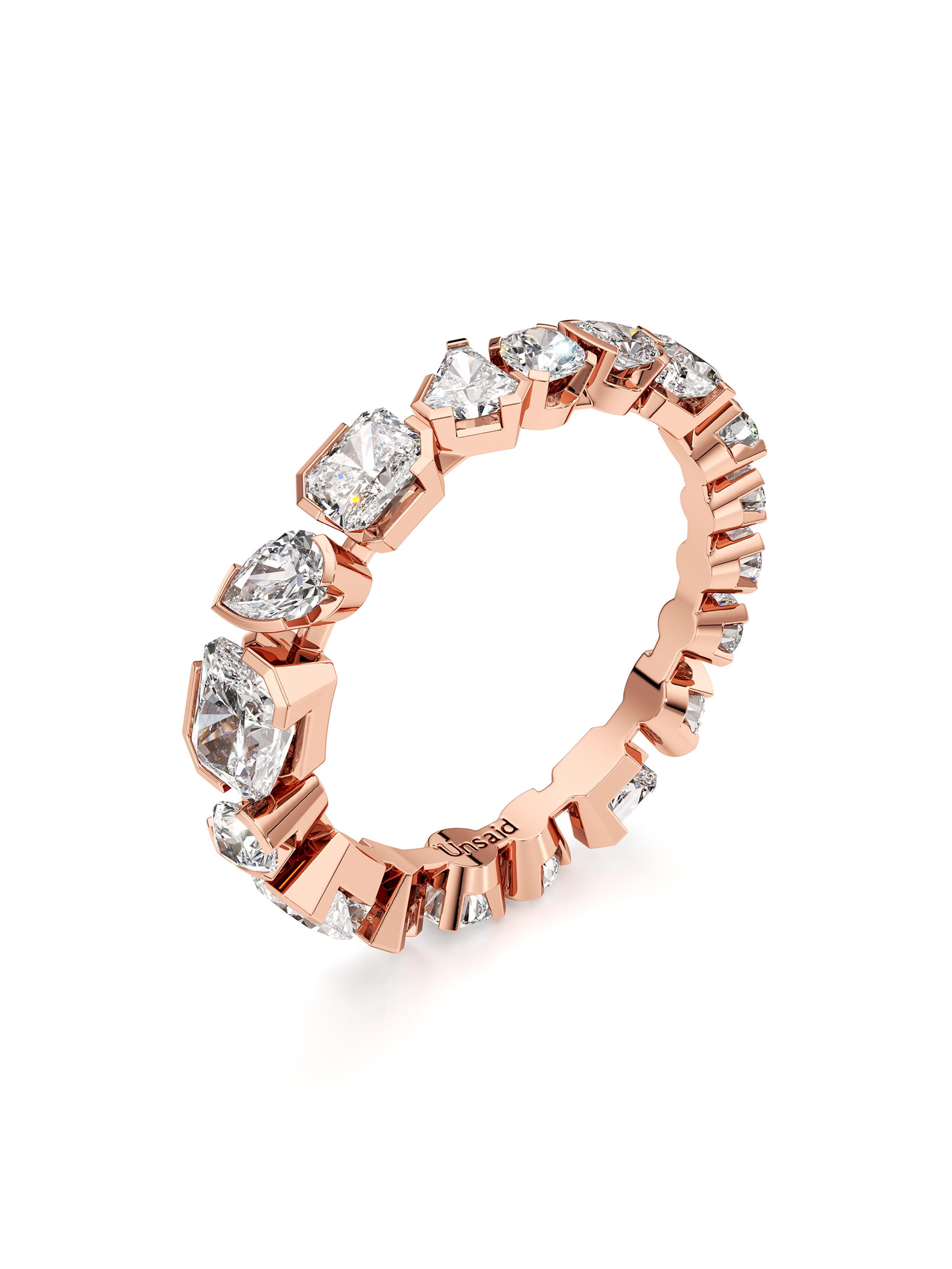 Unsaid Women's Meta 18K Rose Gold & 1.82 TCW Lab-Grown Diamond Eternity Ring - Rose Gold