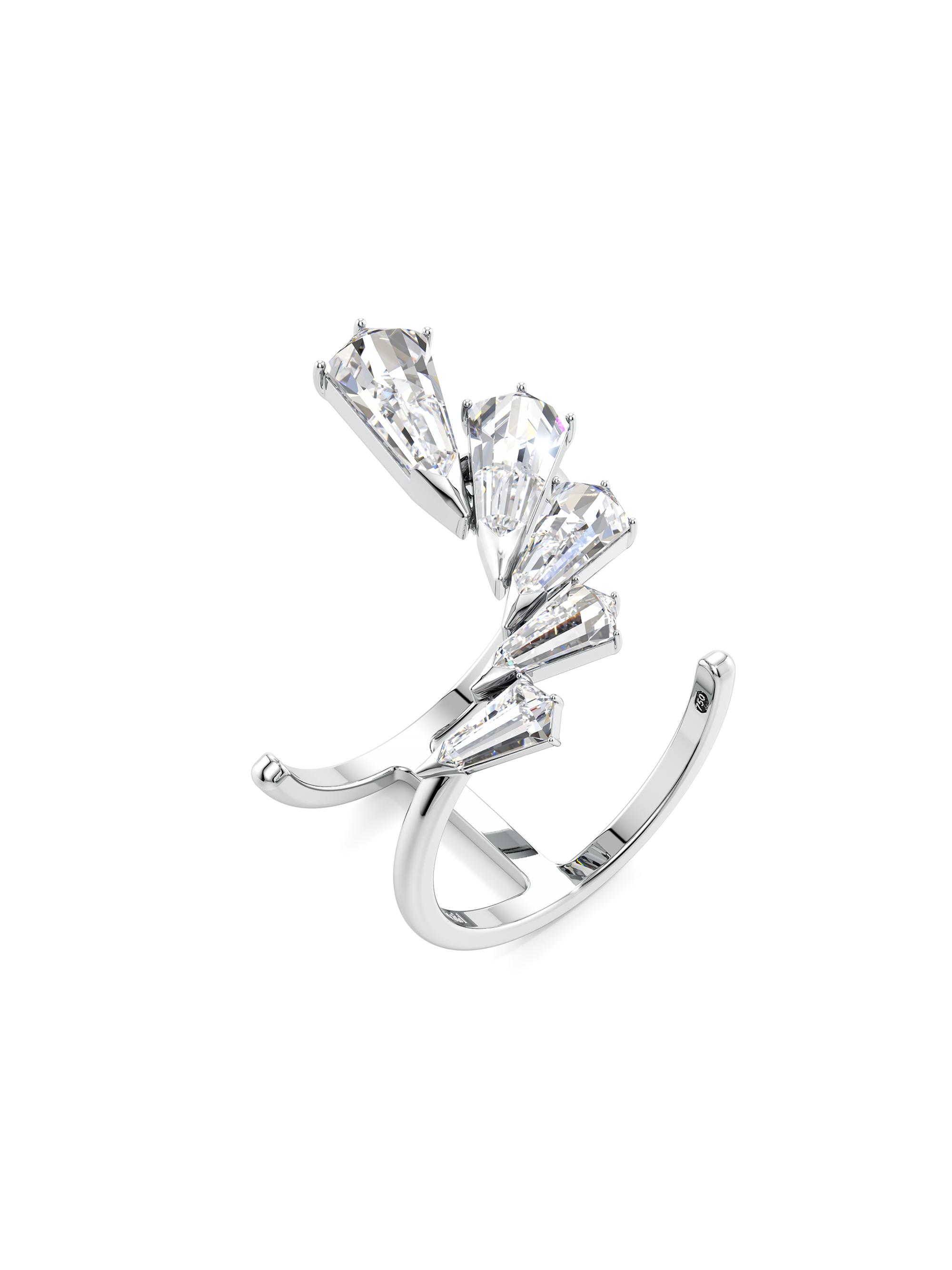 Unsaid Women's Phoenix Burst 18K White Gold & 1.6 TCW Lab-Grown Diamond Ring - White Gold