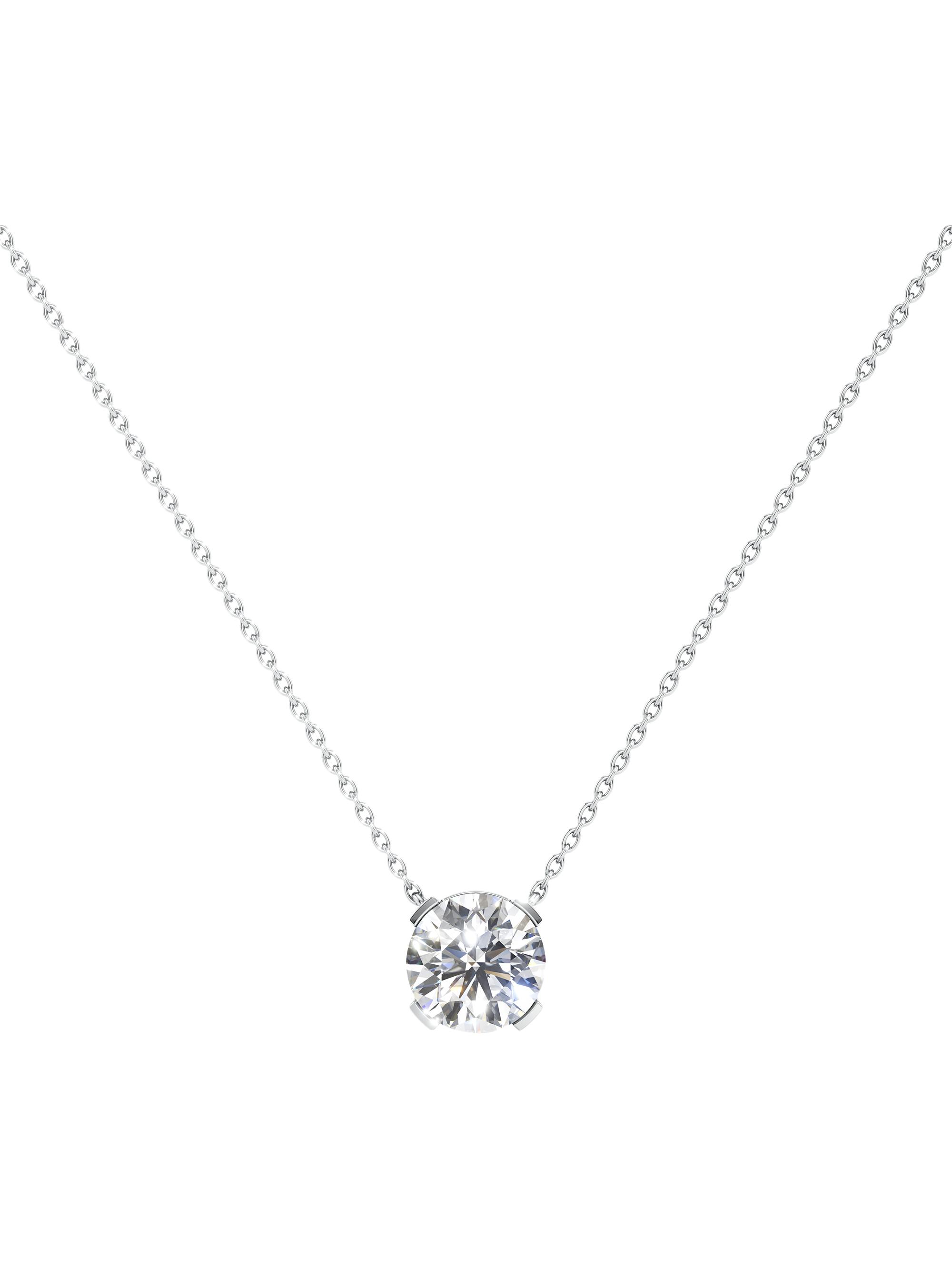 Unsaid Women's Meta 18K White Gold & 1.01 TCW Lab-Grown Diamond Pendant Necklace - White Gold