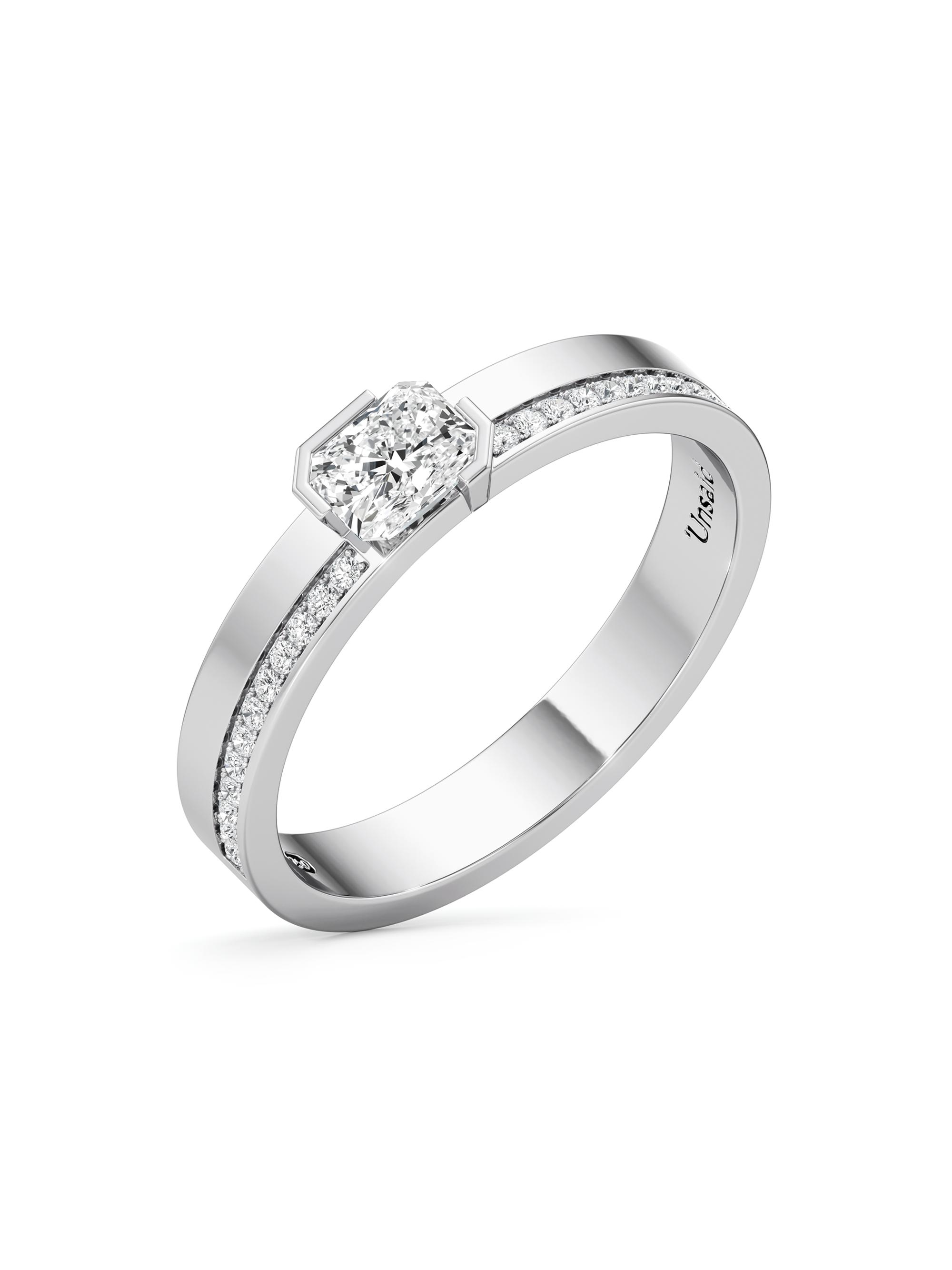 Unsaid Women's Meta Primis 1K White Gold & 0.61 TCW Lab-Grown Diamond Ring - White Gold