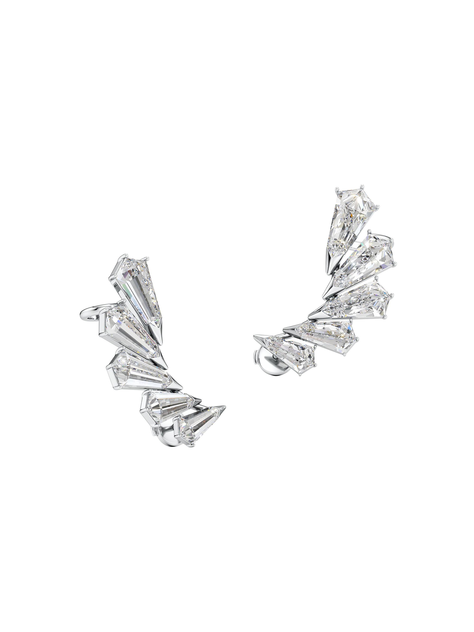 Unsaid Women's Phoenix 18K White Gold & 6.70 TCW Lab-Grown Diamond Wing Stud Earrings - White Gold