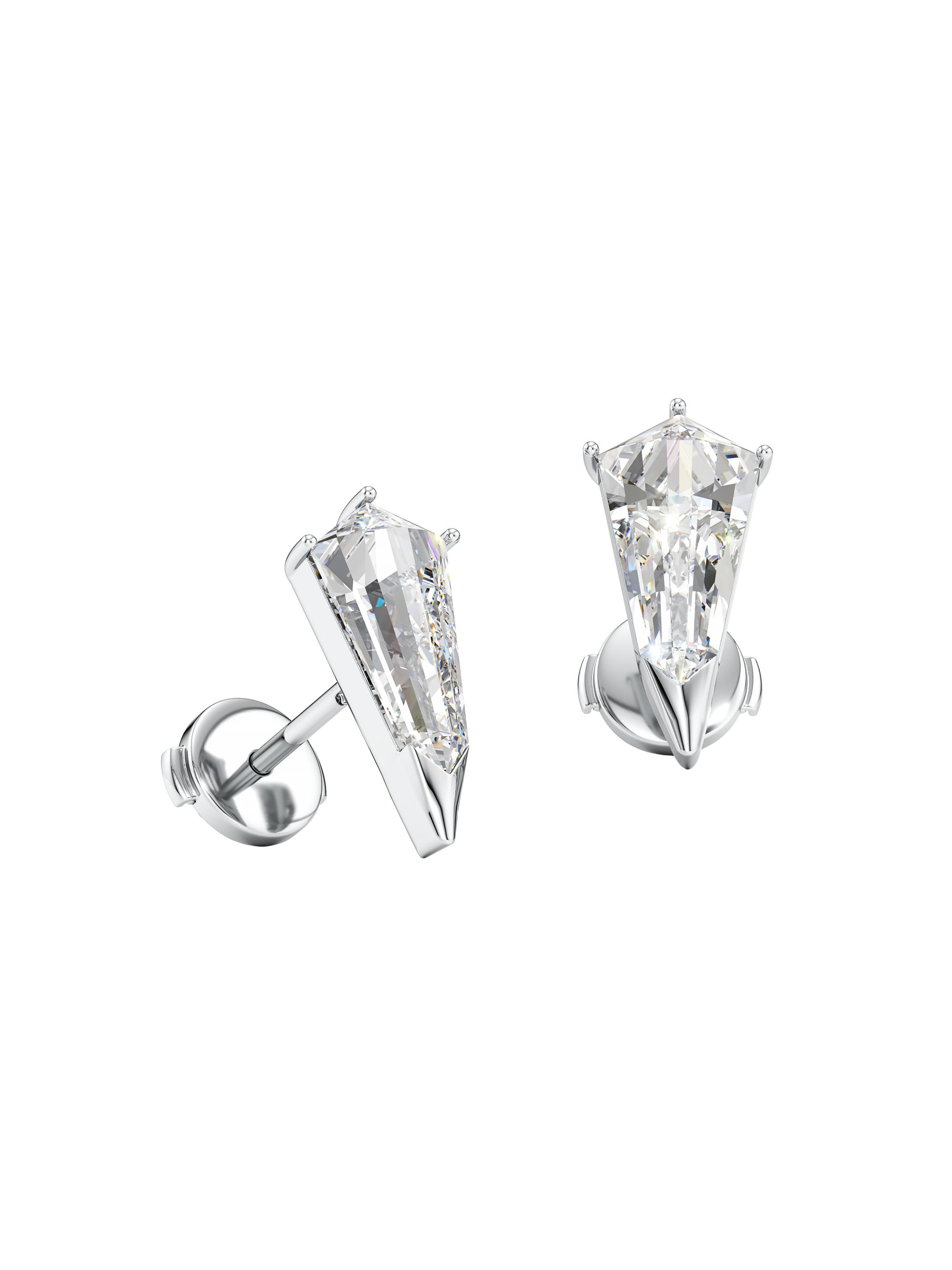 Unsaid Women's Phoenix 18K White Gold & 3.33 TCW Lab-Grown Diamond Stud Earrings - White Gold