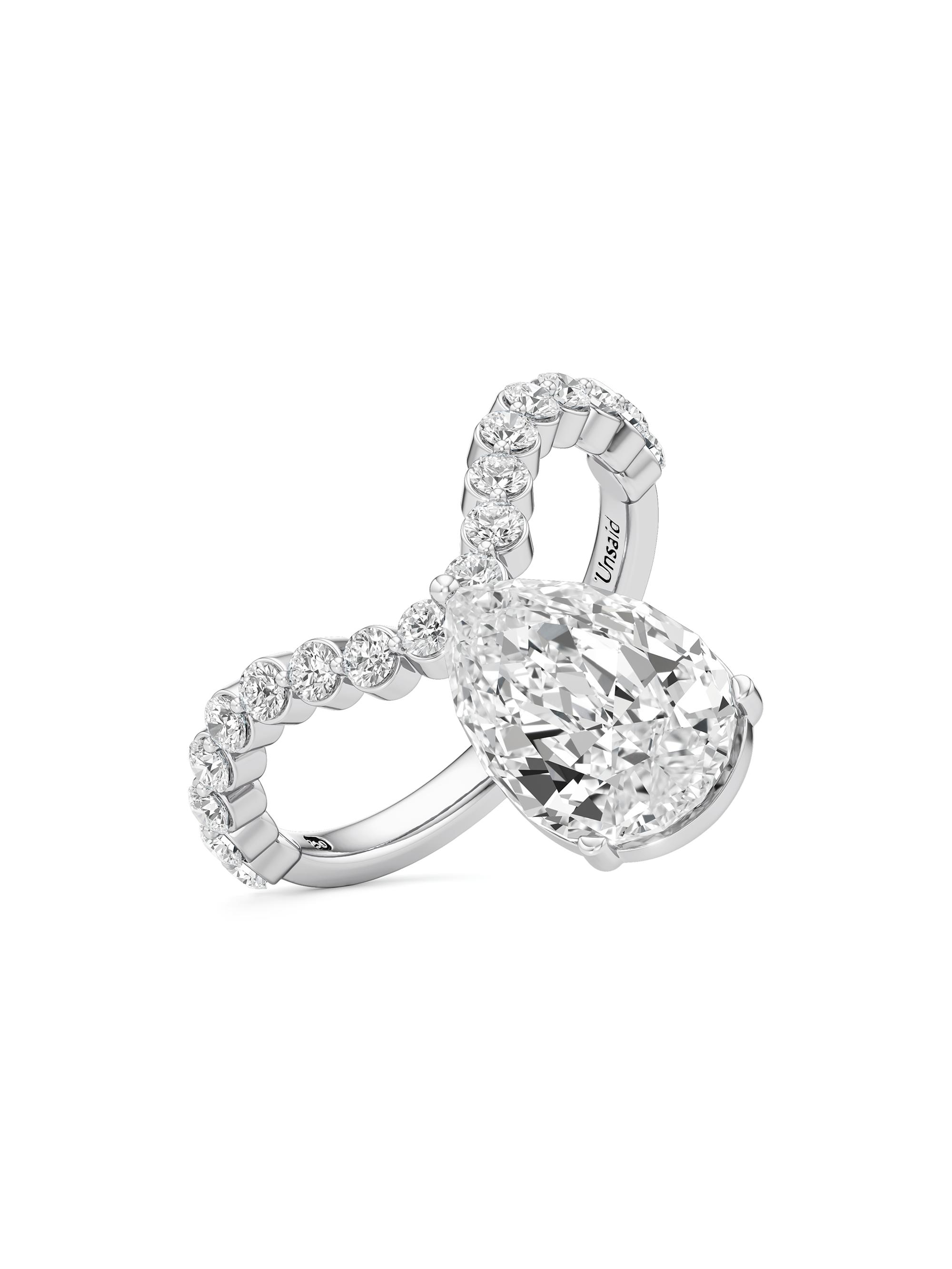 Unsaid Women's Tear Valley 18K White Gold & 3.66 TCW Lab-Grown Diamond Ring - White Gold