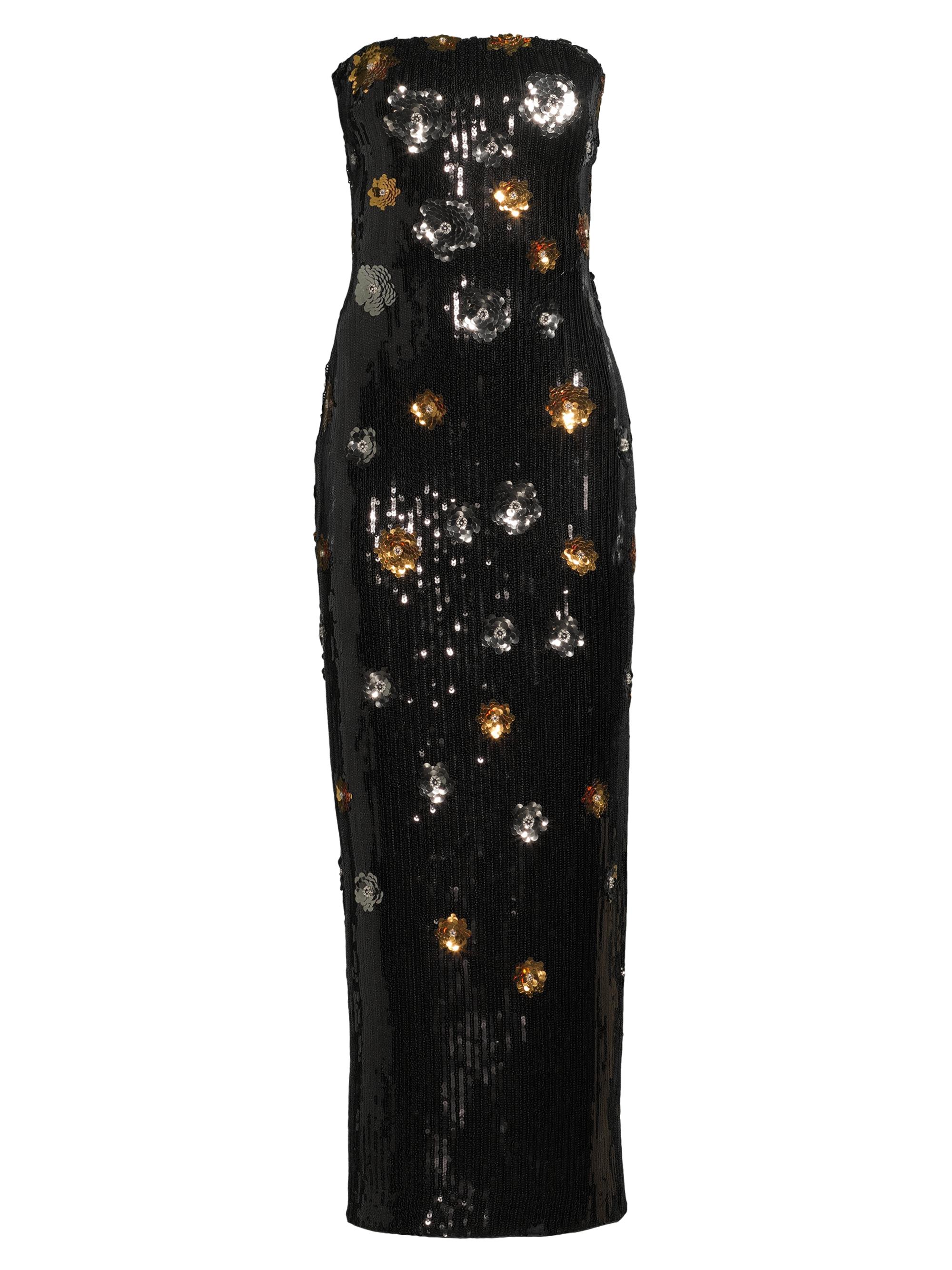Milly Shiloh Floral Sequined Midi-Dress Saks Fifth Avenue