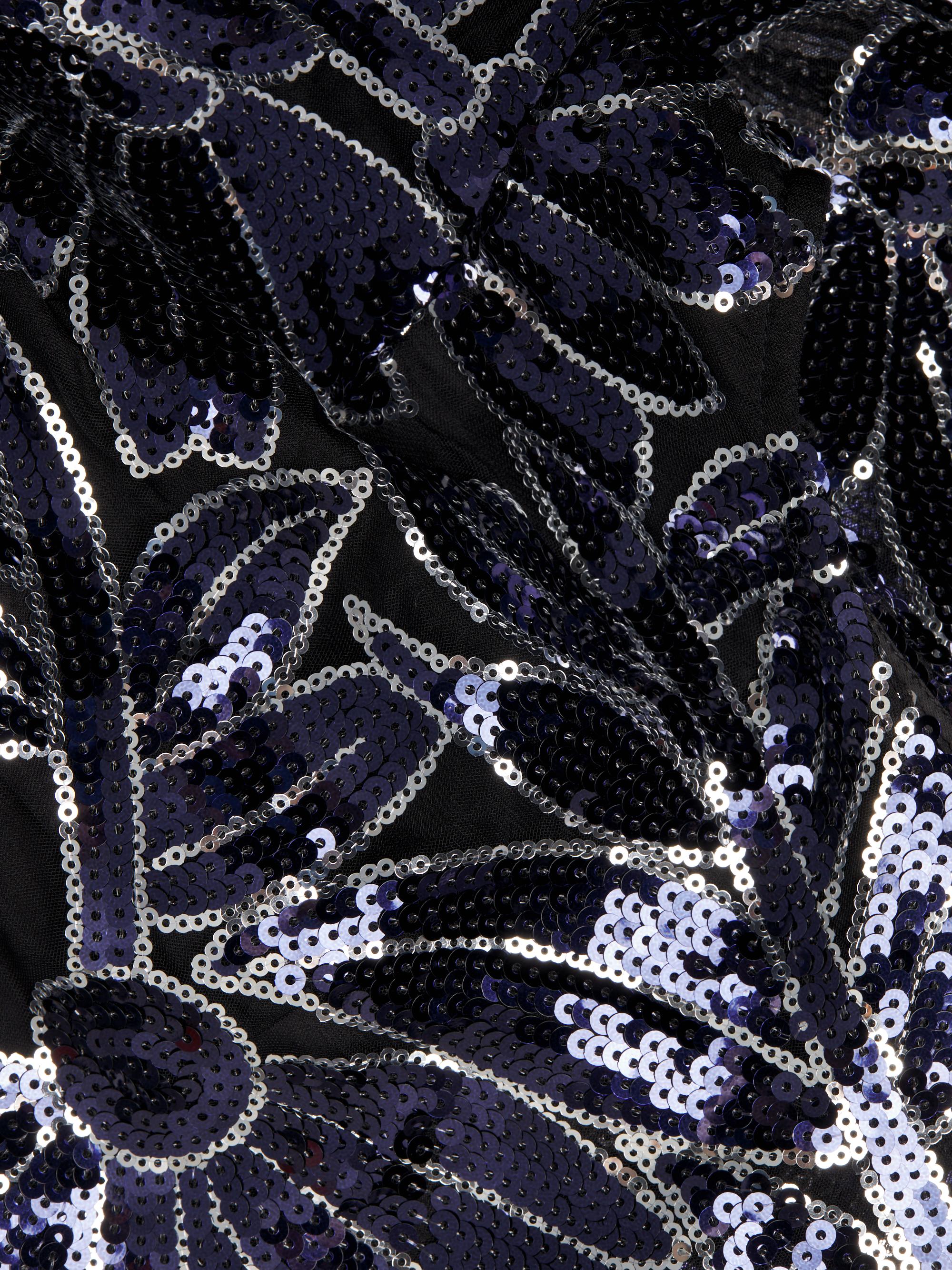 Milly Kinsley Floral Sequins Midi-Dress | Saks Fifth Avenue