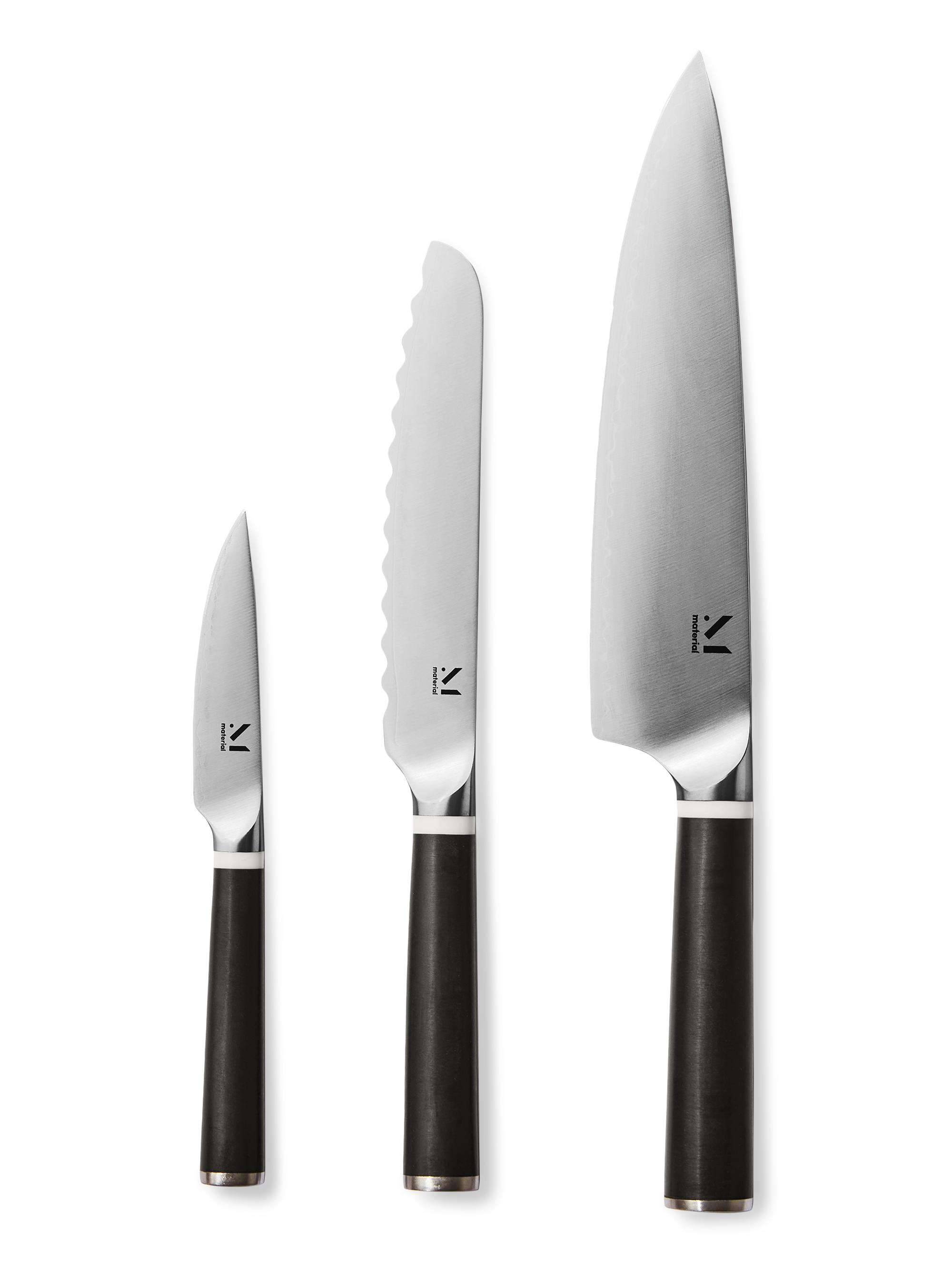 Material Knife Trio - Almost Black