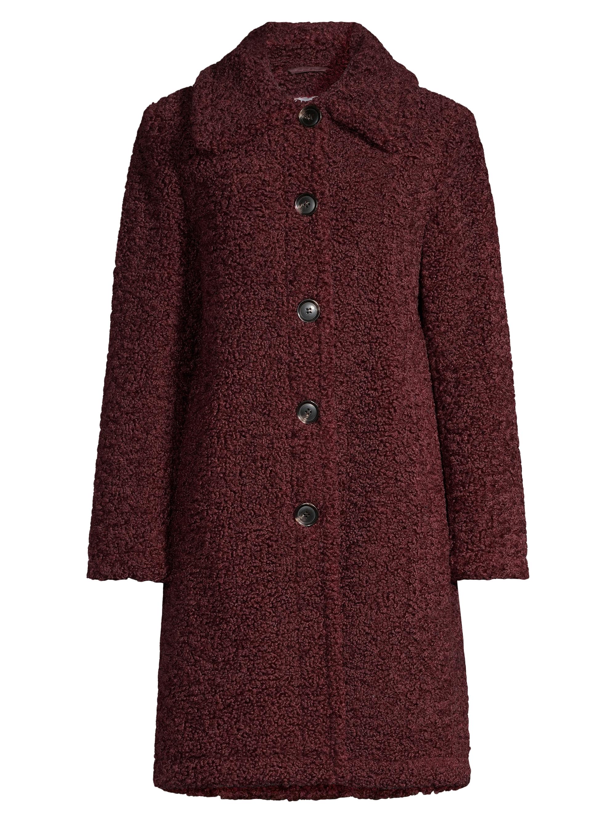 Sam Edelman Women's Teddy Coat - Burgundy