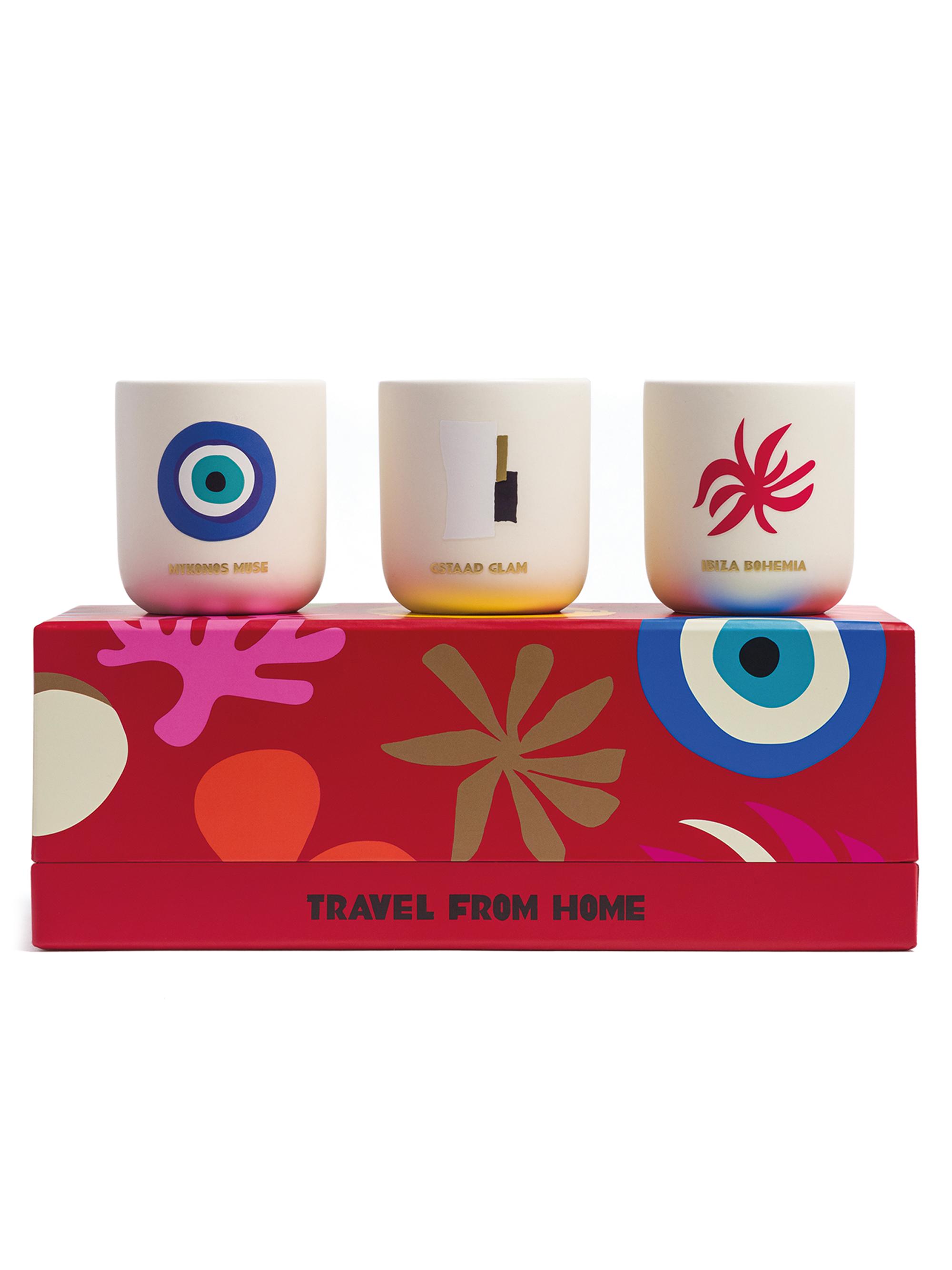 Assouline Travel From Home 3-Piece Mini Candle Set