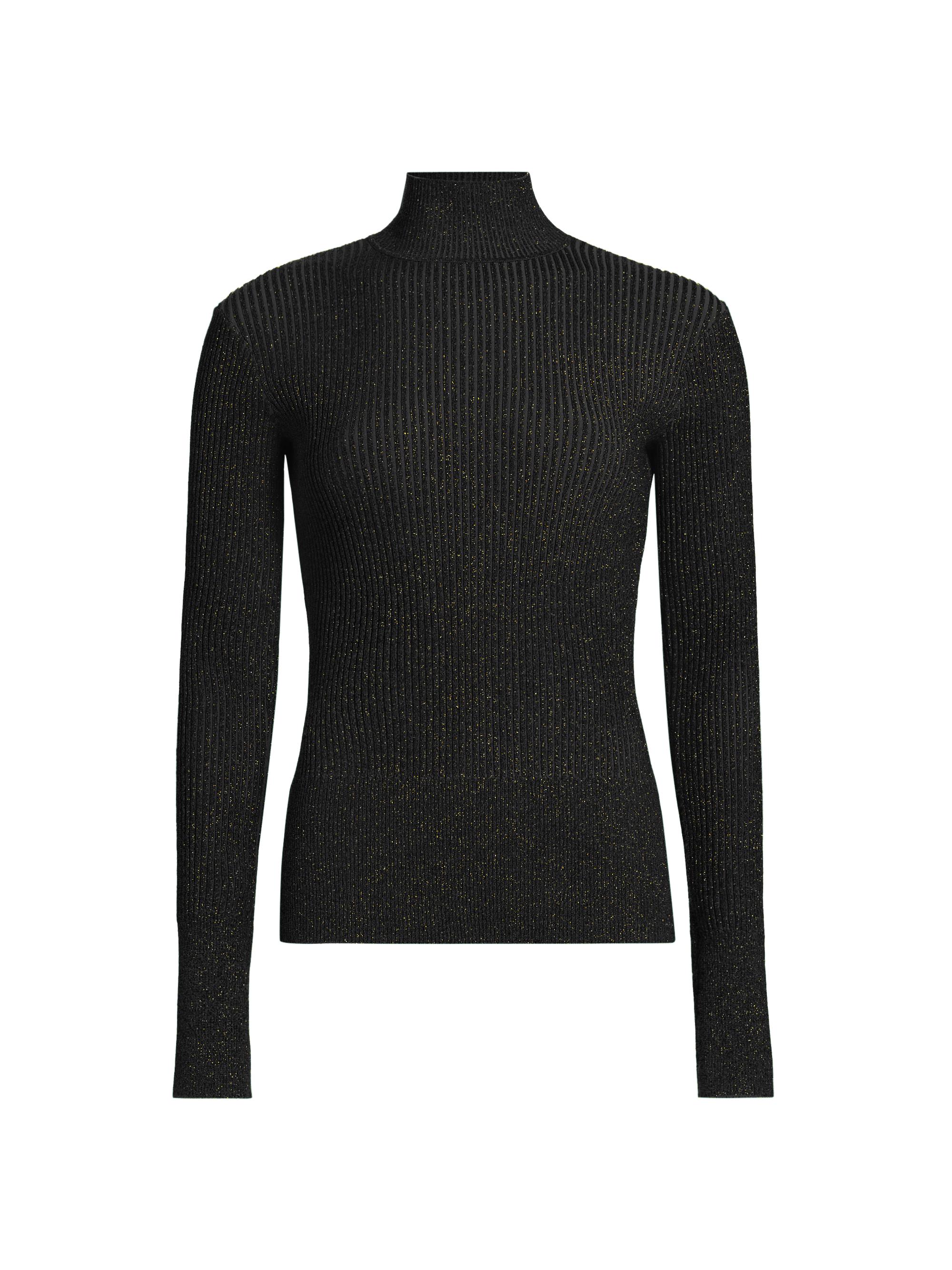 Aknvas Women's Daphne Shimmer Knit Top - Gold Leaf