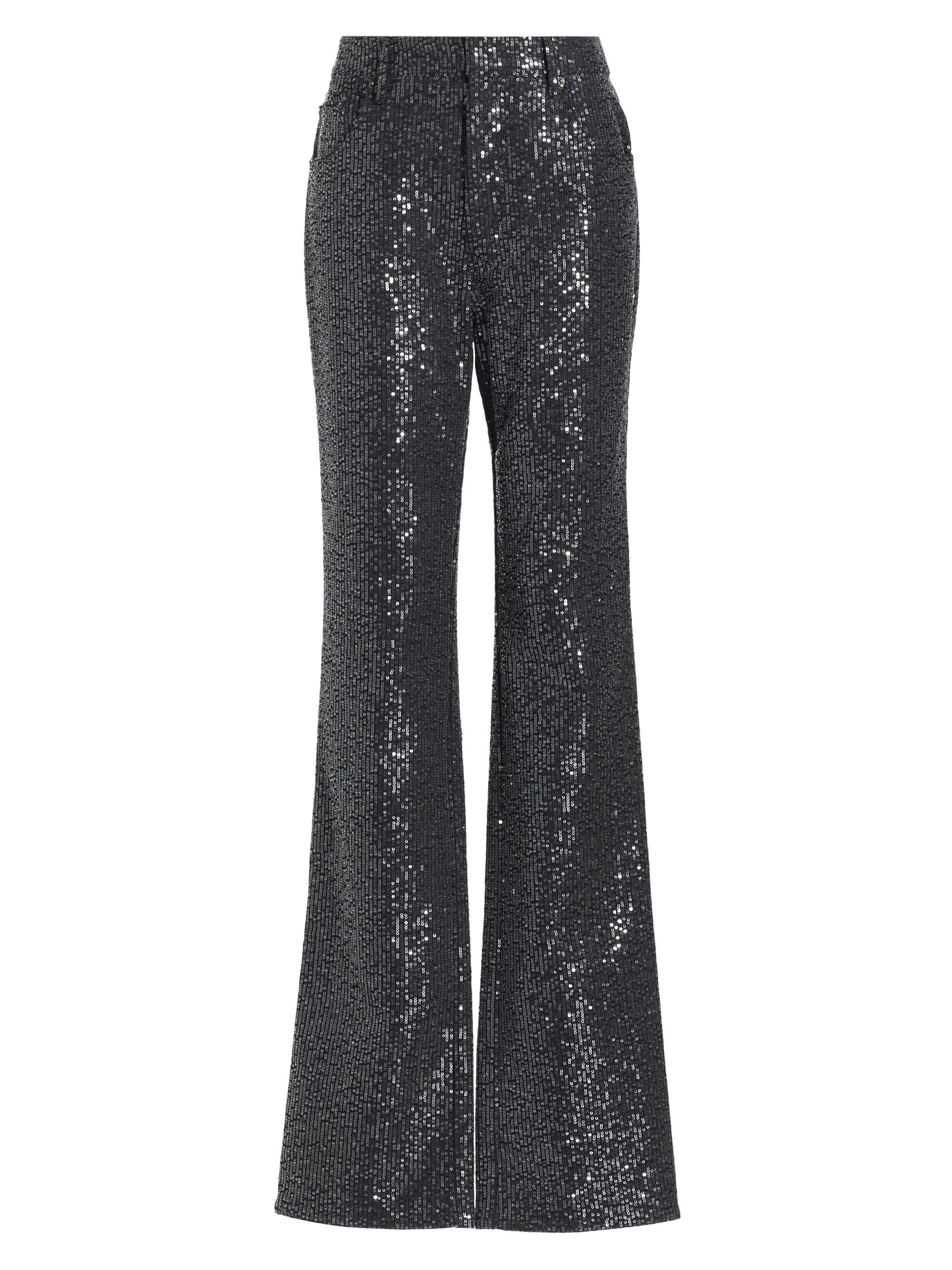 Rotate Birger Christensen Women's Sequin Flared Pants - Black