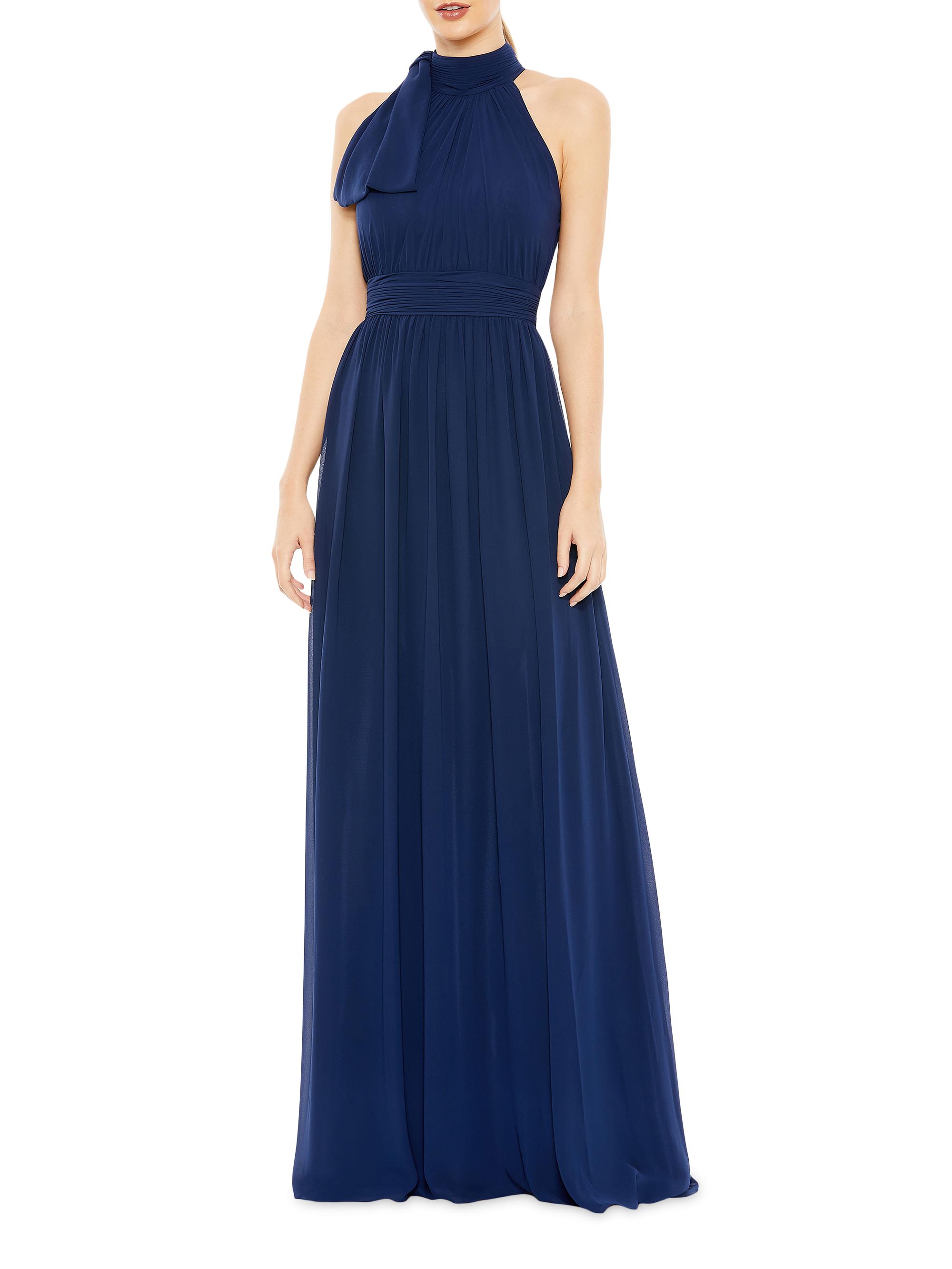Mac Duggal Women's Sleeveless Chiffon Gown - Midnight