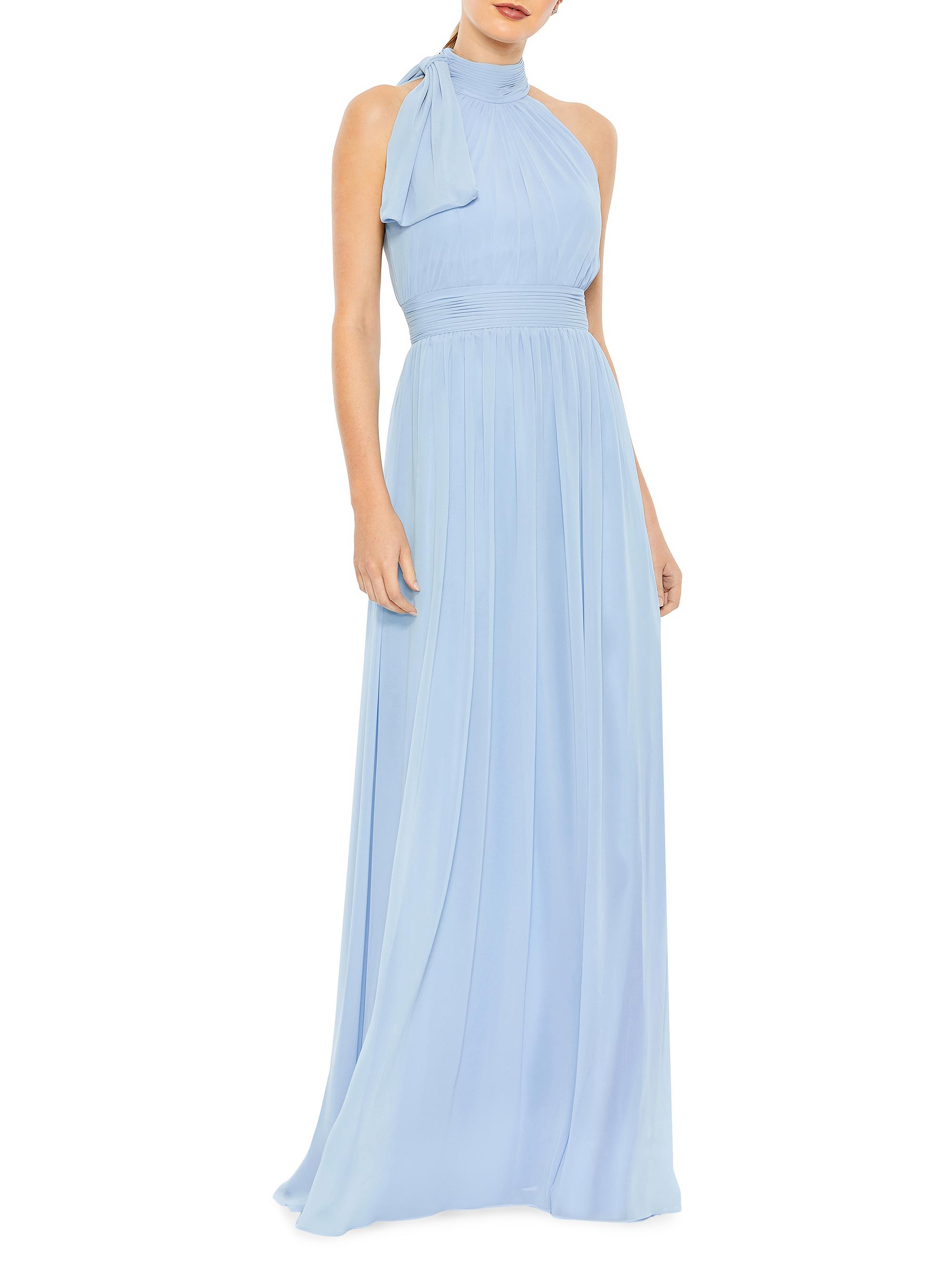 Mac Duggal Women's Sleeveless Chiffon Gown - Powder Blue
