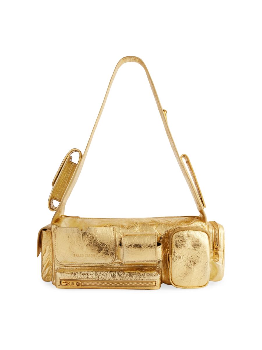 【ちゃいろ】BALENCIAGA Superbusy Superbusy Sling Bag Large in Black | Balenciaga US