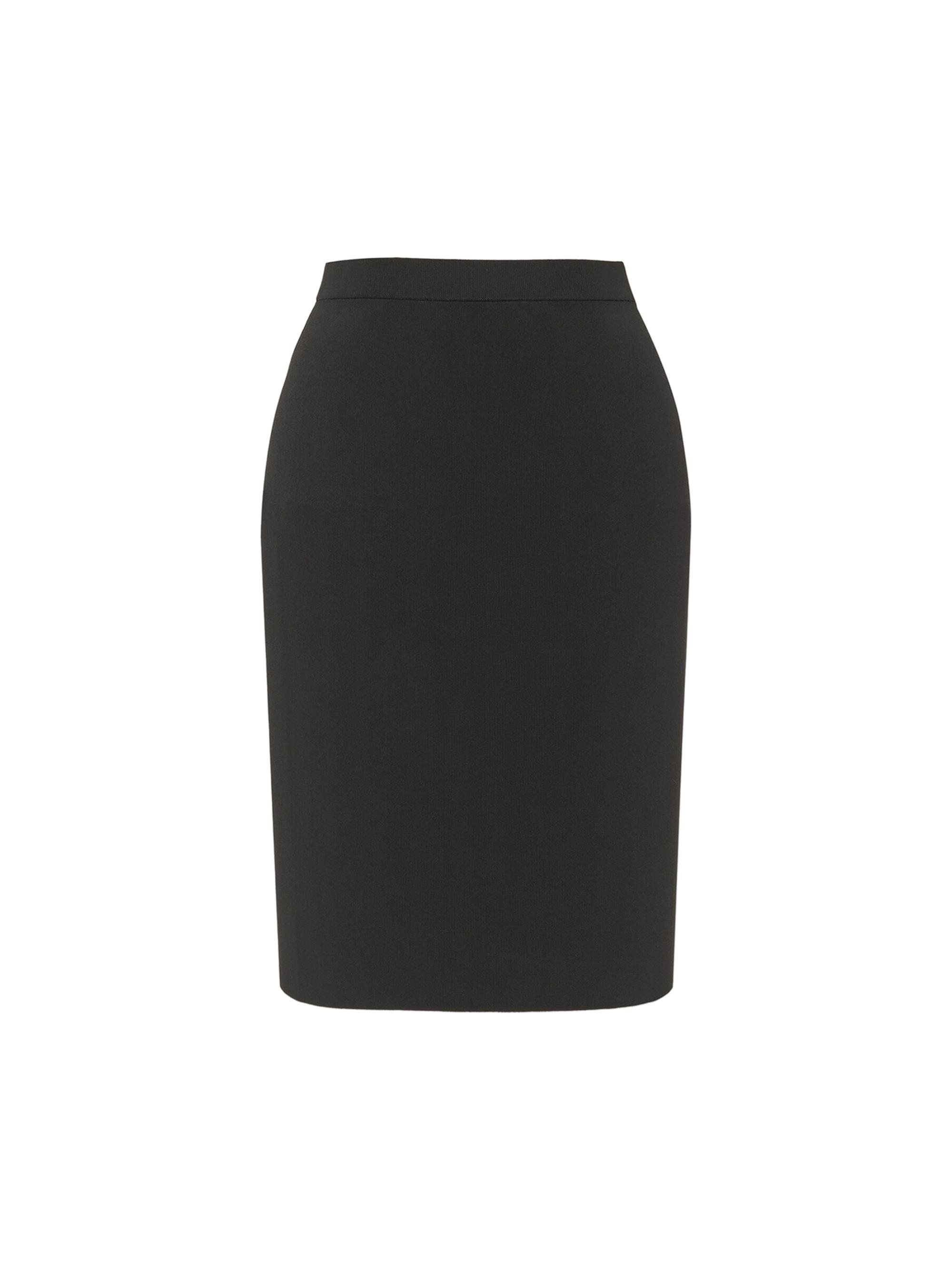 Saint Laurent Women's Pencil Skirt in Knit - Black