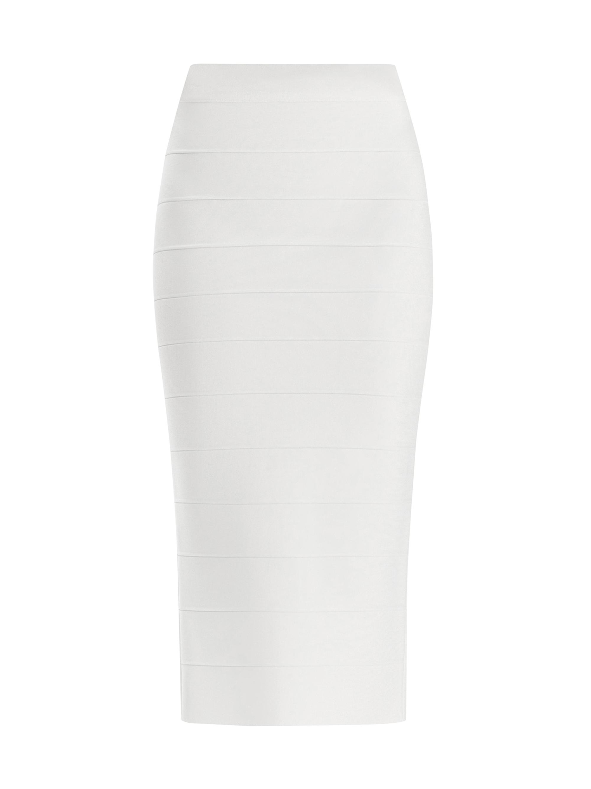 Hervé Léger Women's Icon Bandage Pencil Midi-Skirt - Alabaster