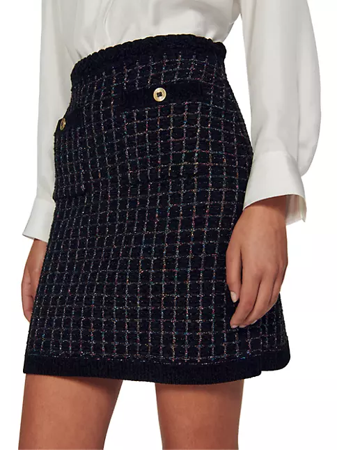 BALMAIN, Monogram Knit Mini Skirt, Beauty