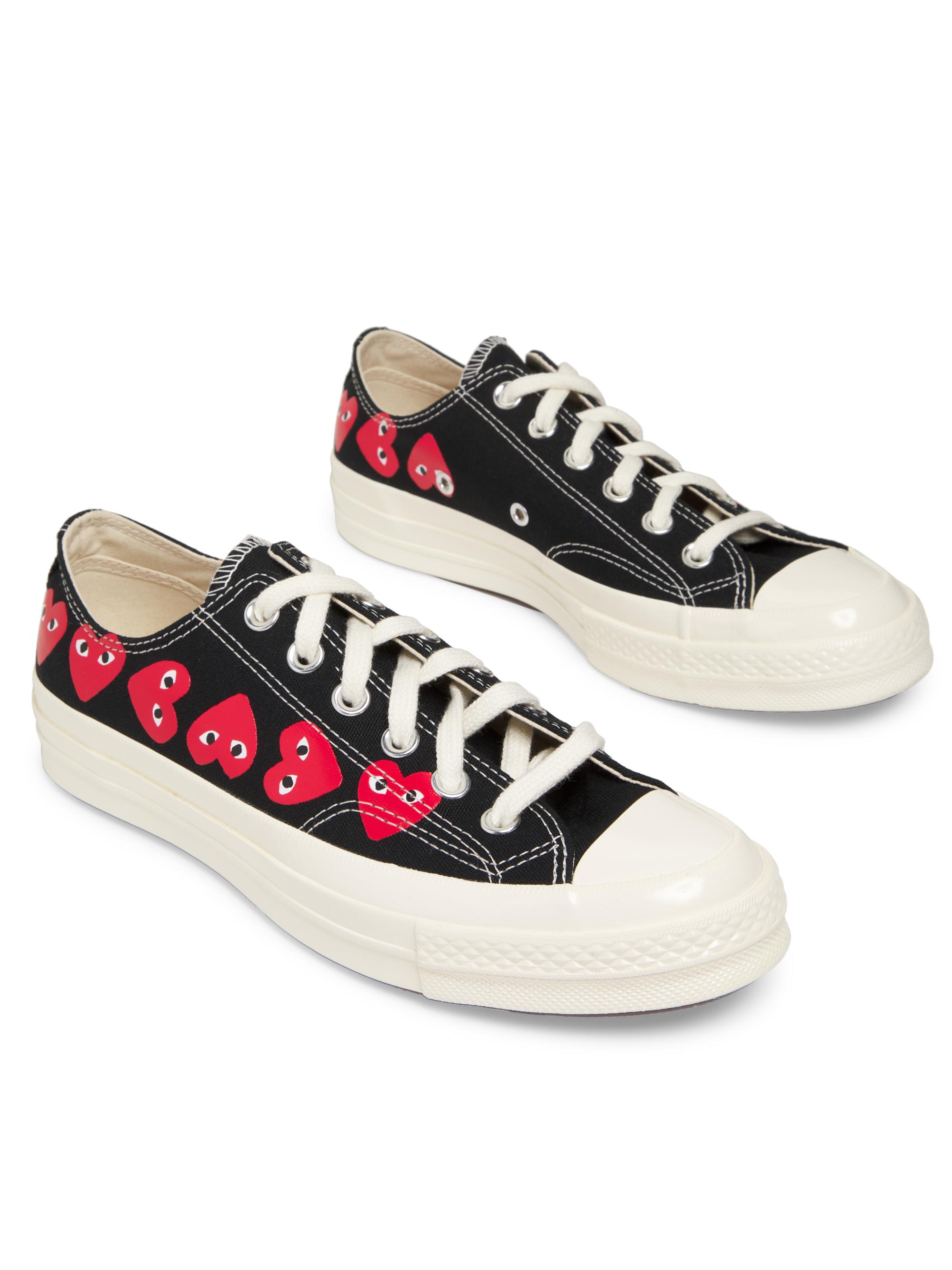 CdG PLAY x Converse Women's Chuck Taylor All Star Heart Low-Top Sneakers