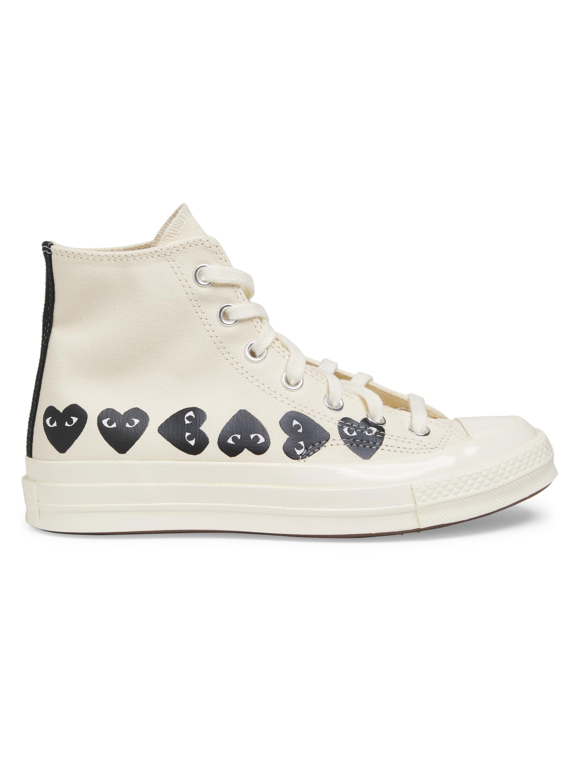Comme des Garçons PLAY CdG PLAY x Converse Women's Chuck Taylor All Star Heart High-Top Sneakers - White - Women's Shoes