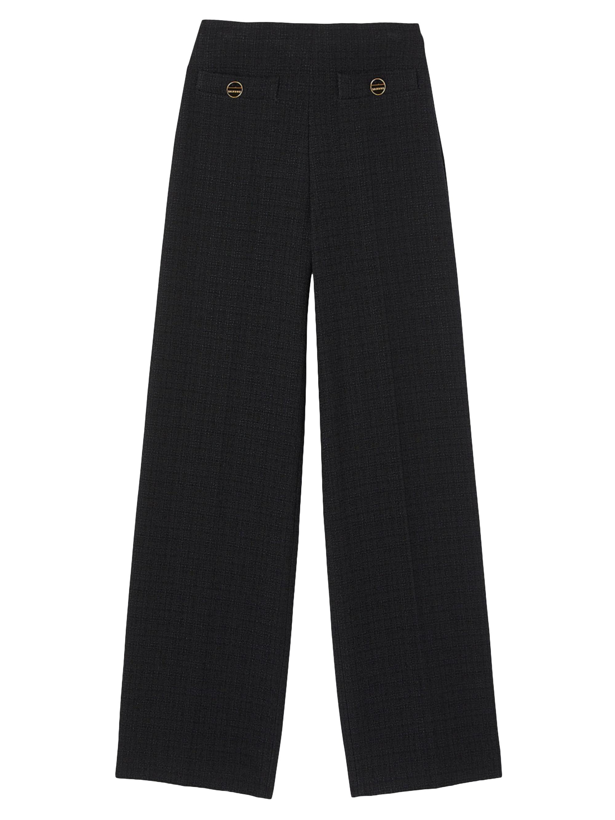 Sandro Women's Tweed Pants - Black