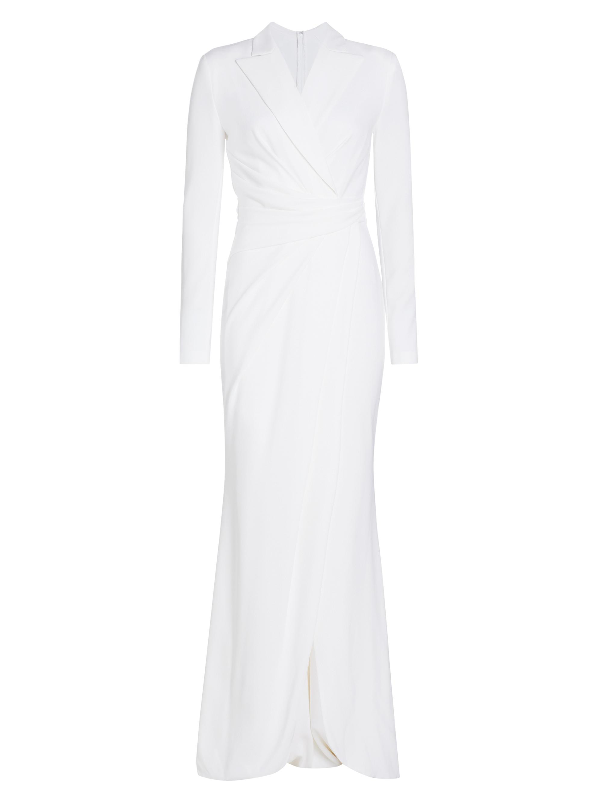 Talbot Runhof Women's Stretch Crêpe Suit Gown - White