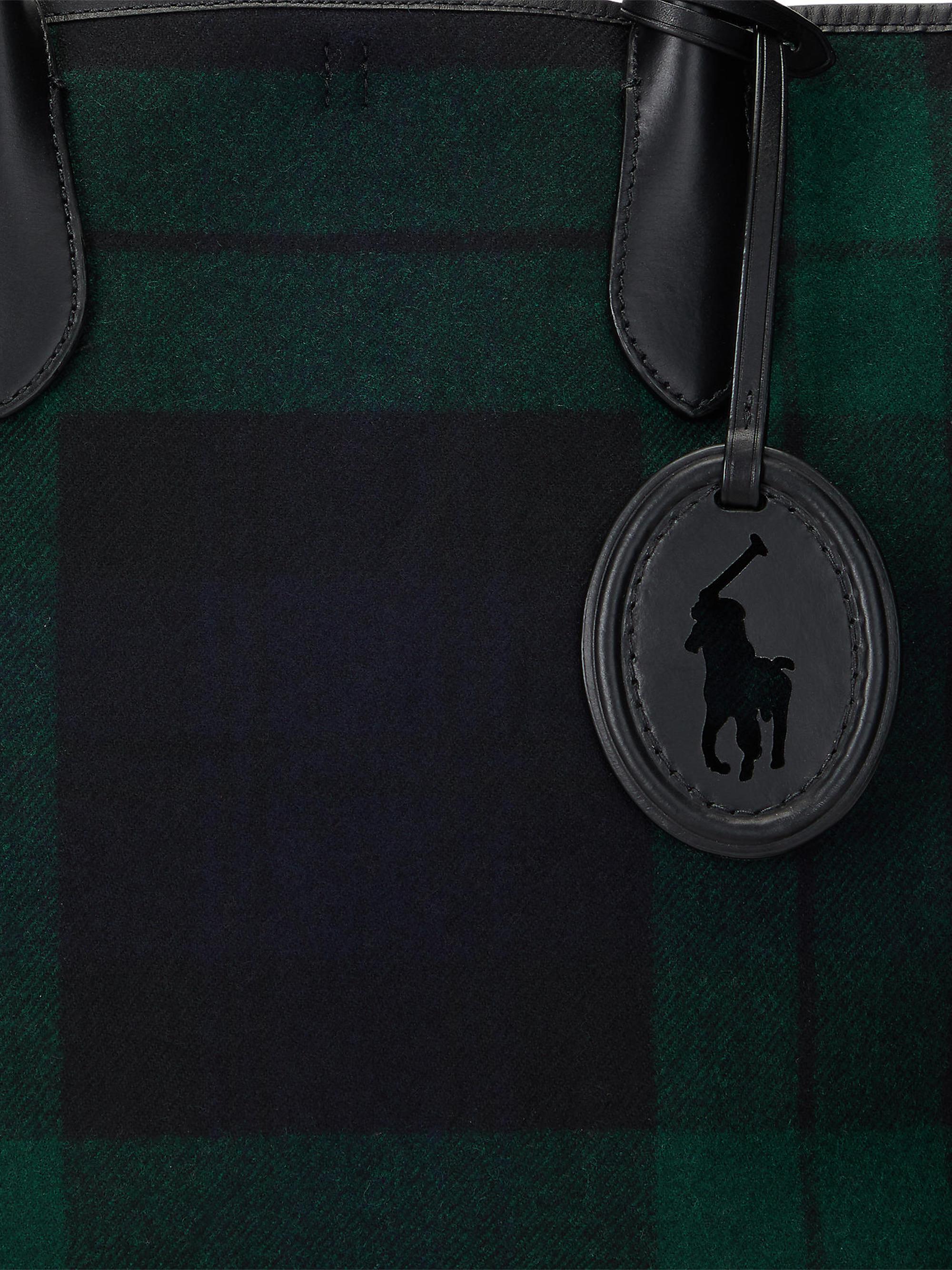 Polo Ralph Lauren Medium Bellport Plaid Wool Tote Bag | Saks Fifth