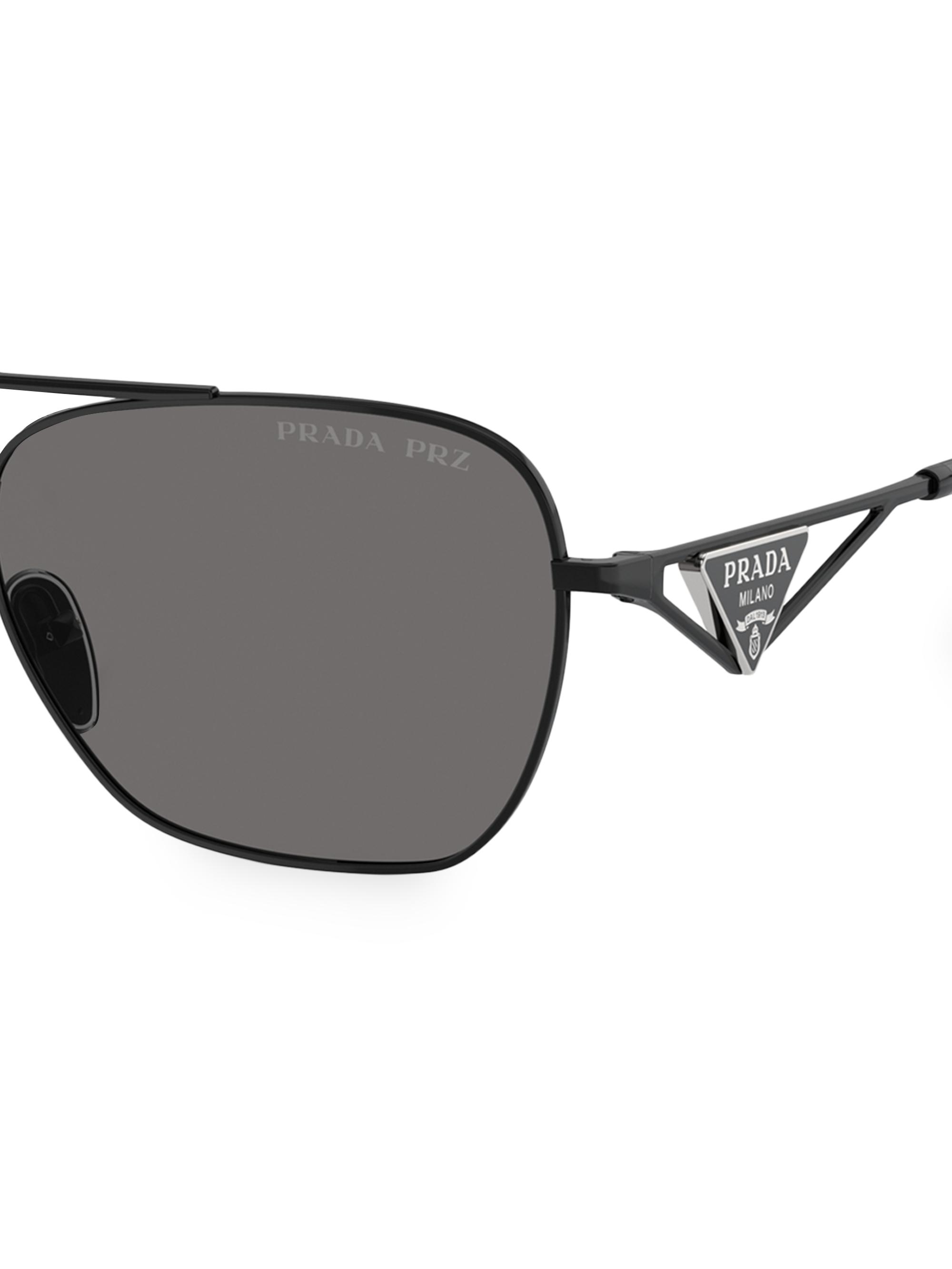 Prada 59MM Navigator Sunglasses | Saks Fifth Avenue