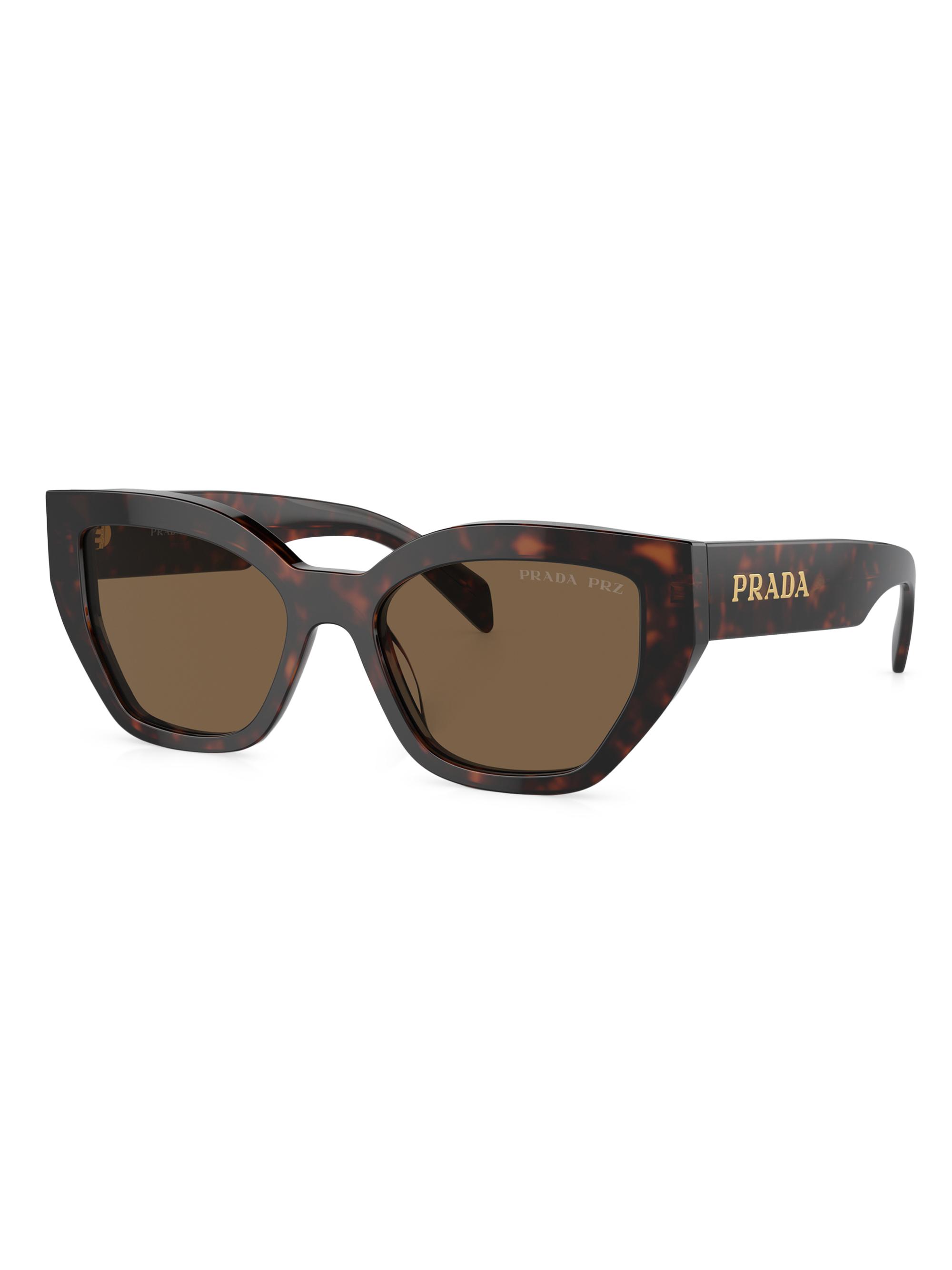 Prada Women's 55MM Cat-Eye Sunglasses - Dark Brown